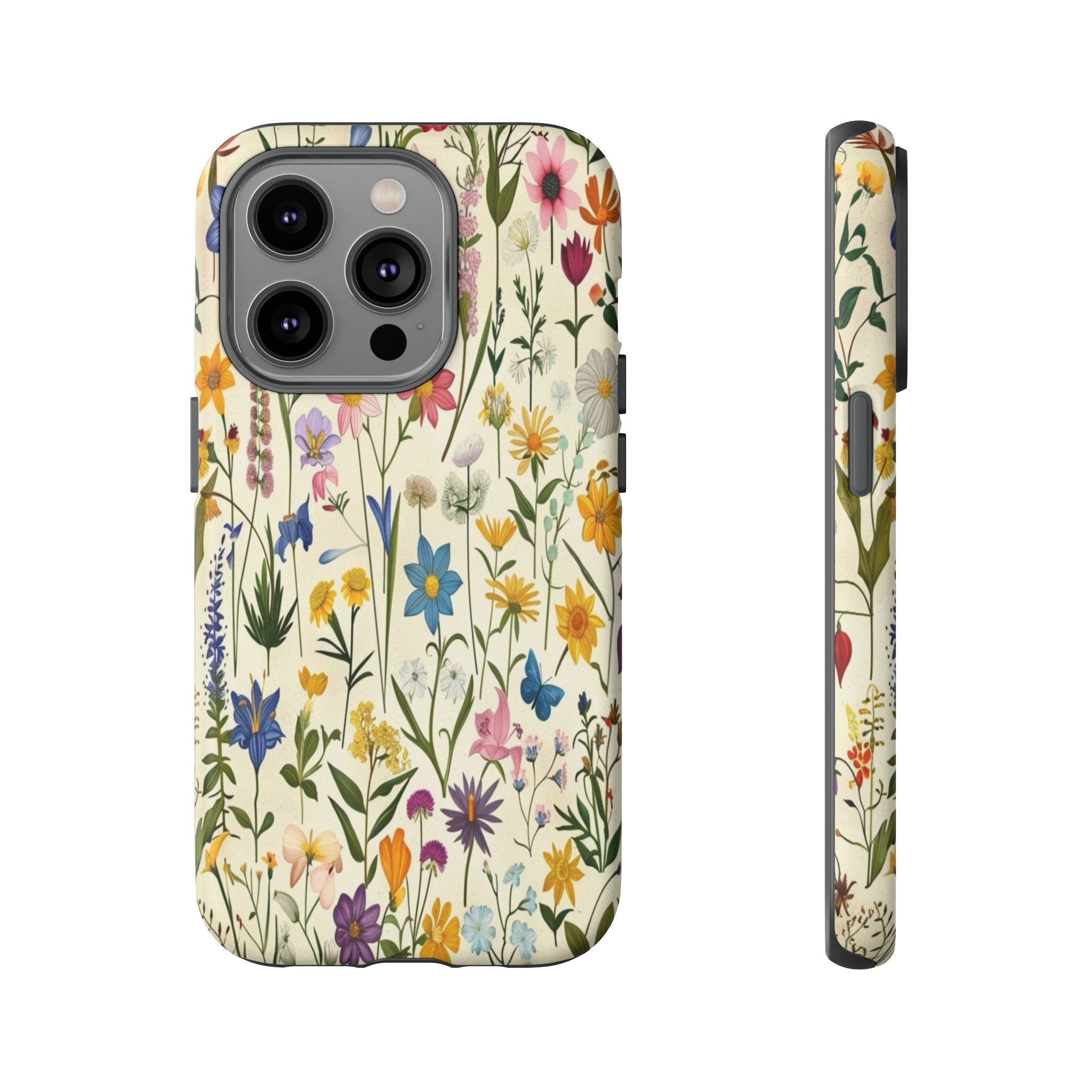 Vibrant Botanical Wildflower Pattern