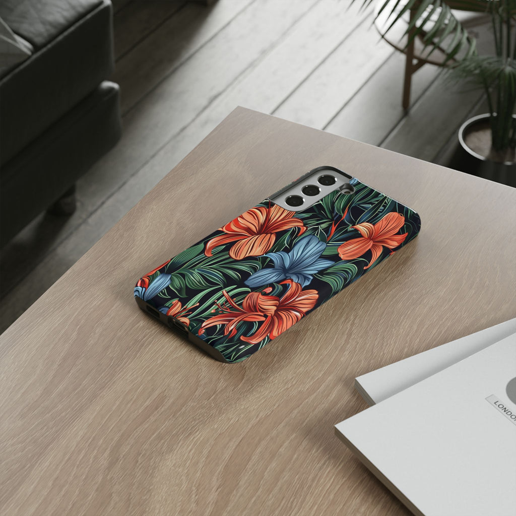 Tropical Red and Blue Case