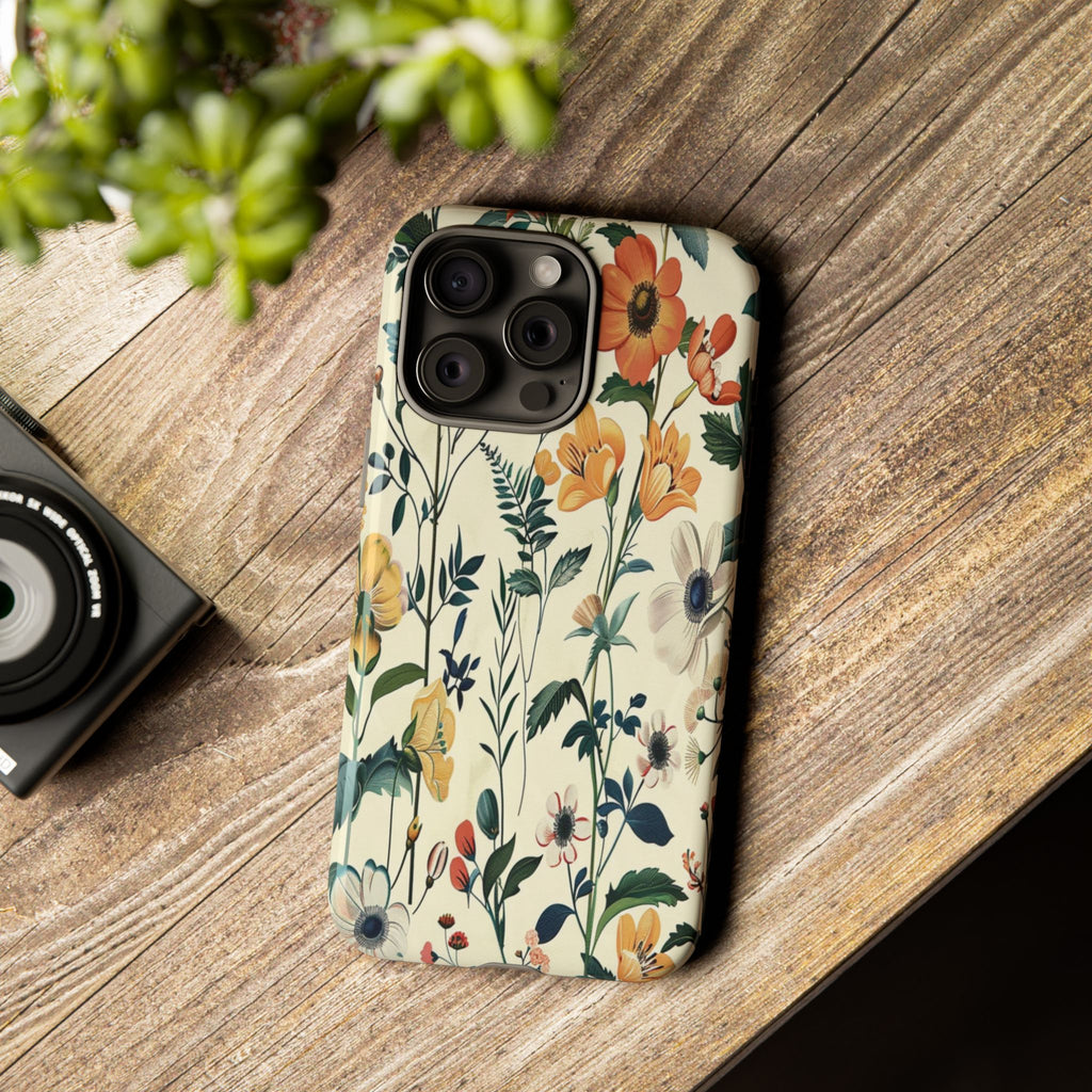 Vintage Botanical Wildflower Seamless Pattern