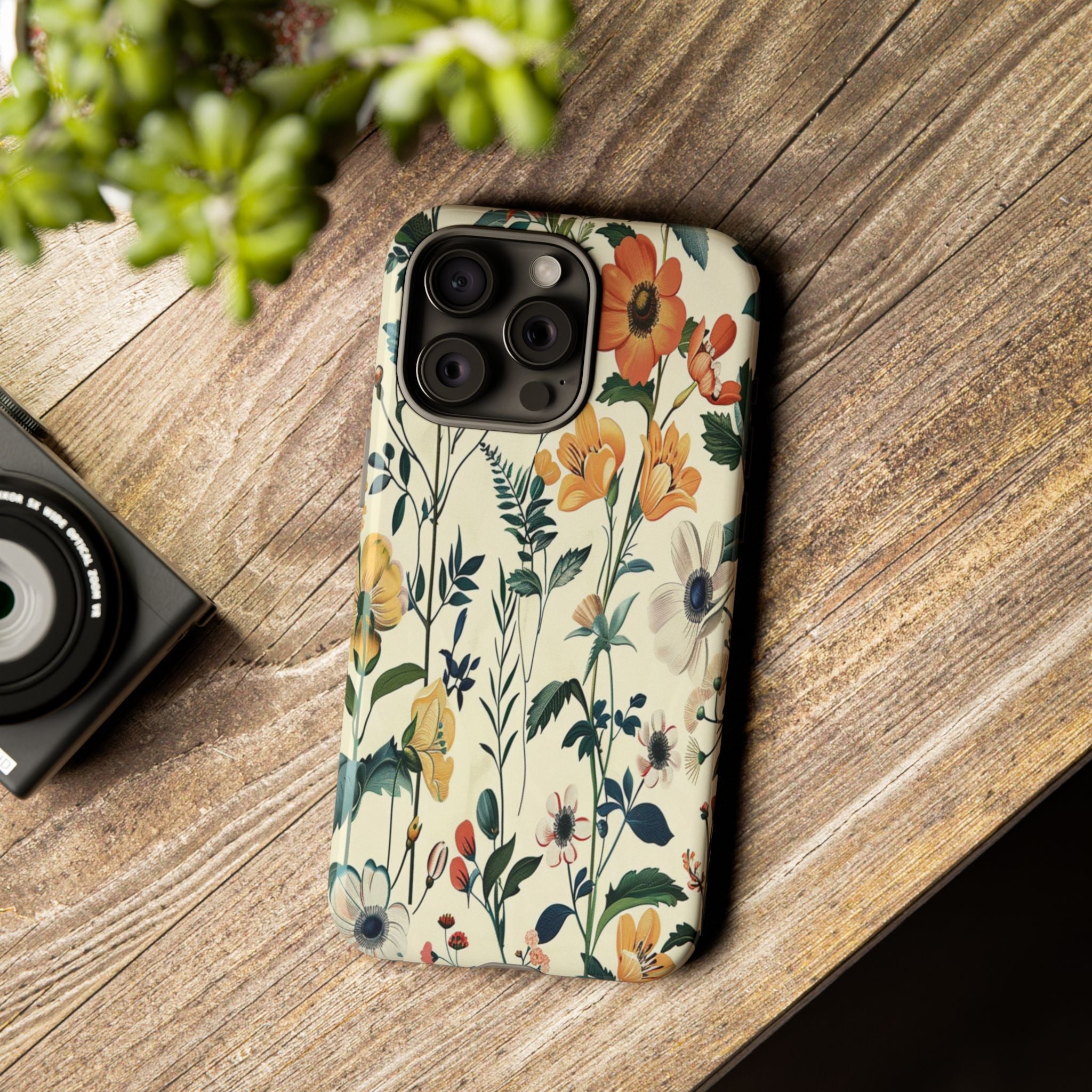 Vintage Botanical Wildflower Seamless Pattern