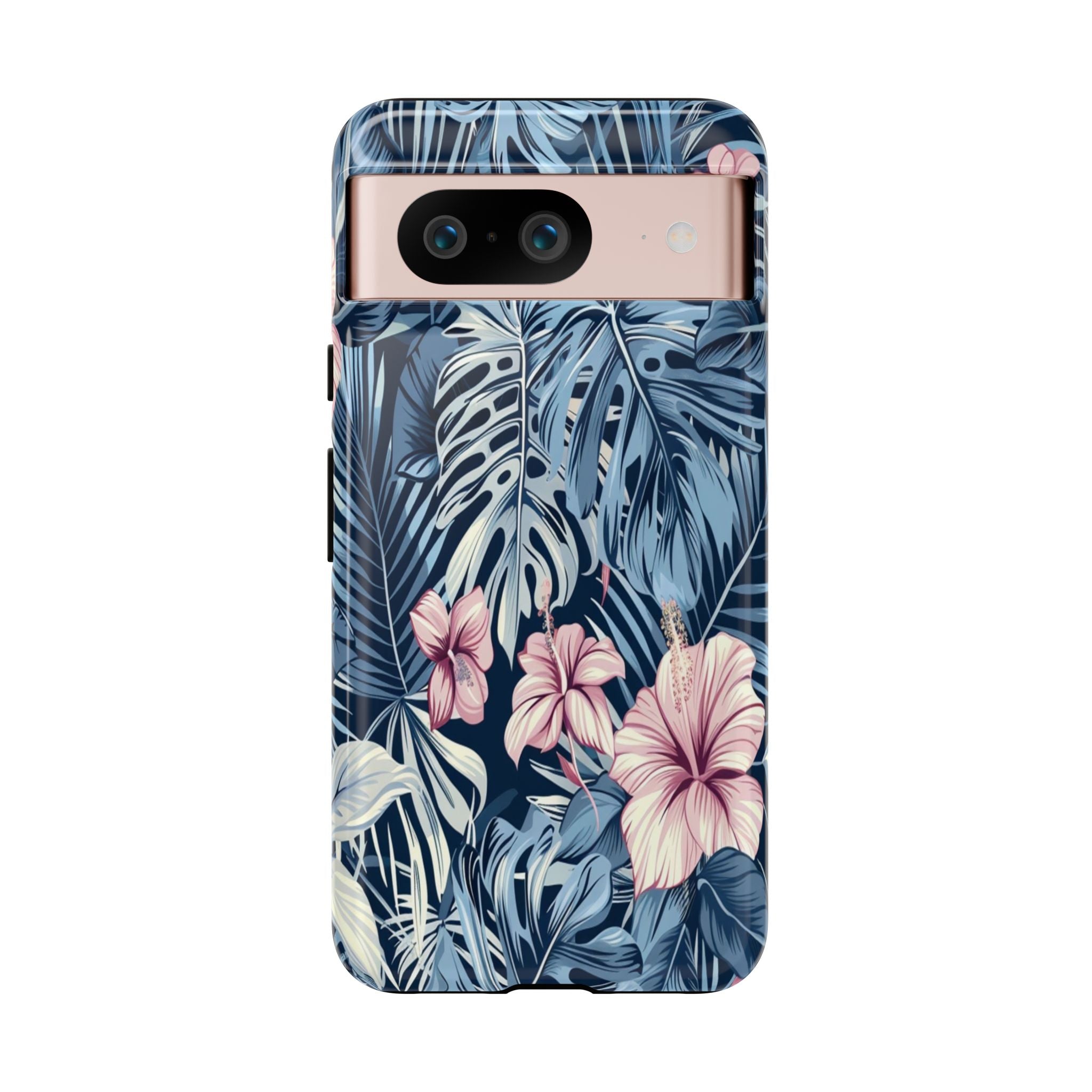 Tropical Hibiscus and Monstera Pattern