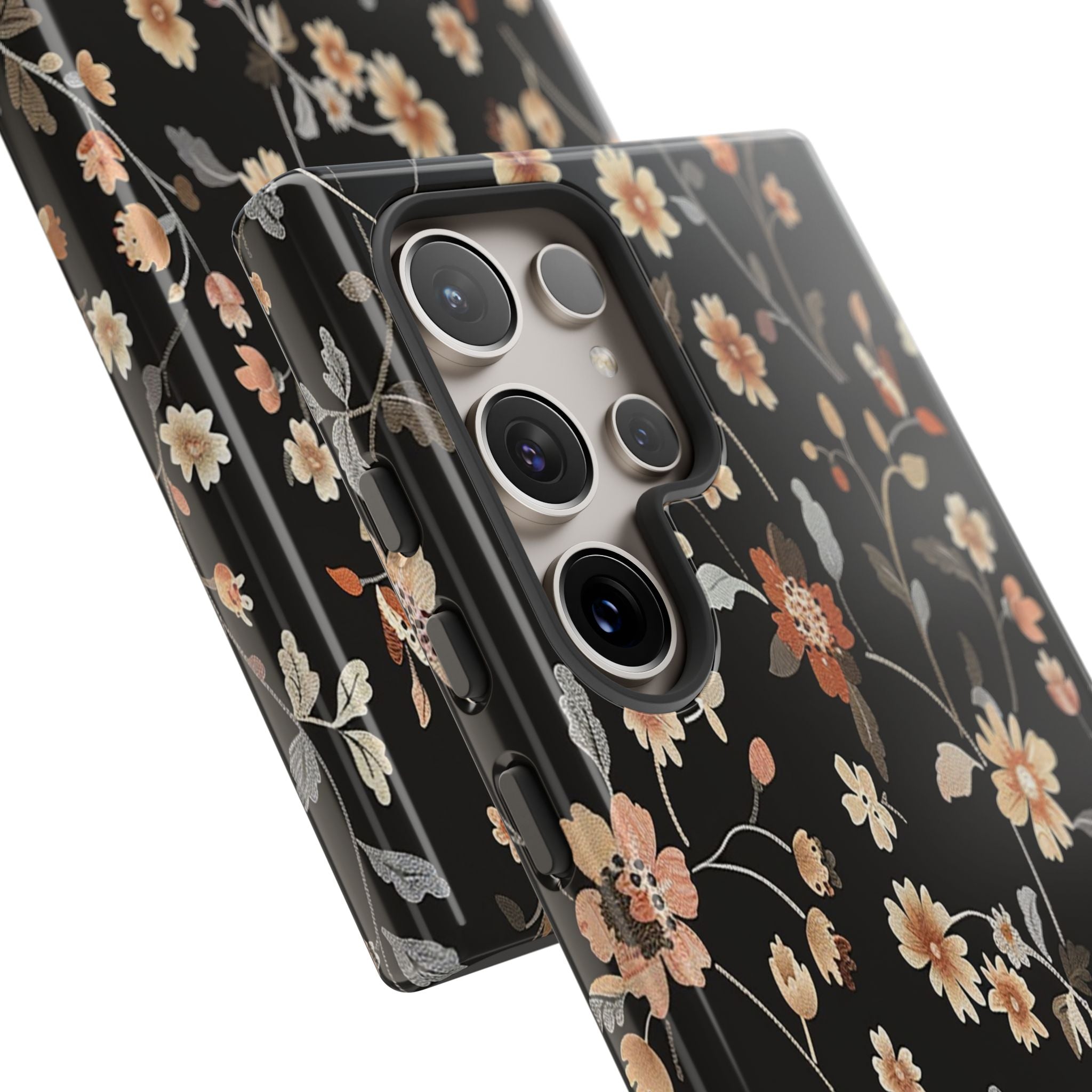 Floral Field on Black Case