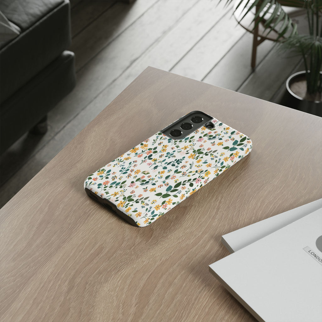 Pastel Leaves and Flowers Case