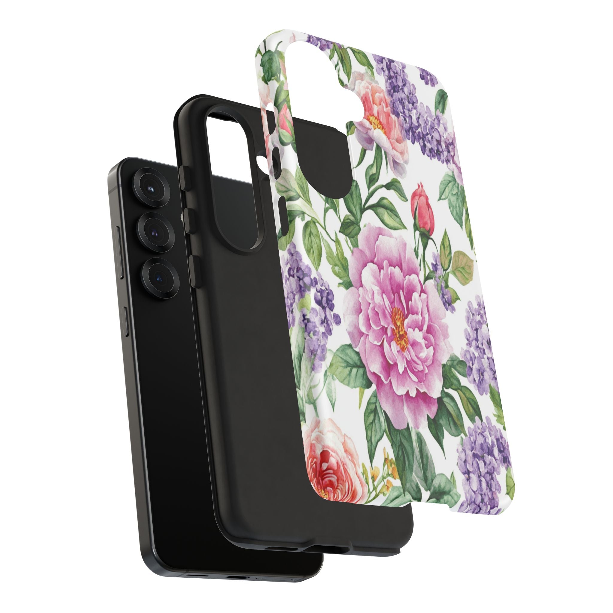 Watercolor Peonies and Lilacs Case