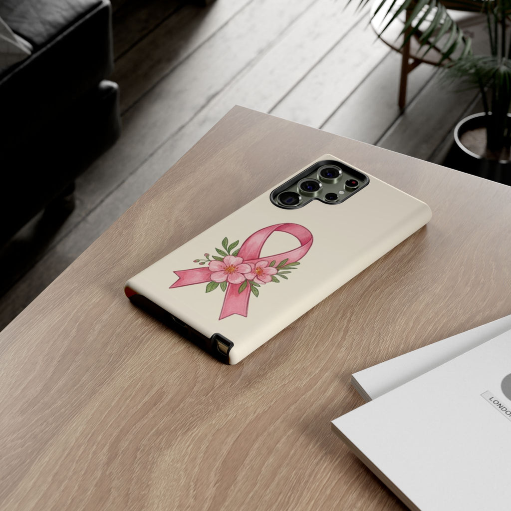 Floral Breast Cancer Awareness Case
