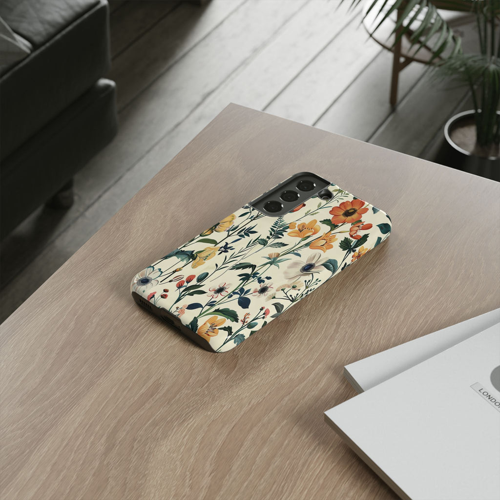 Vintage Botanical Wildflower Seamless Pattern