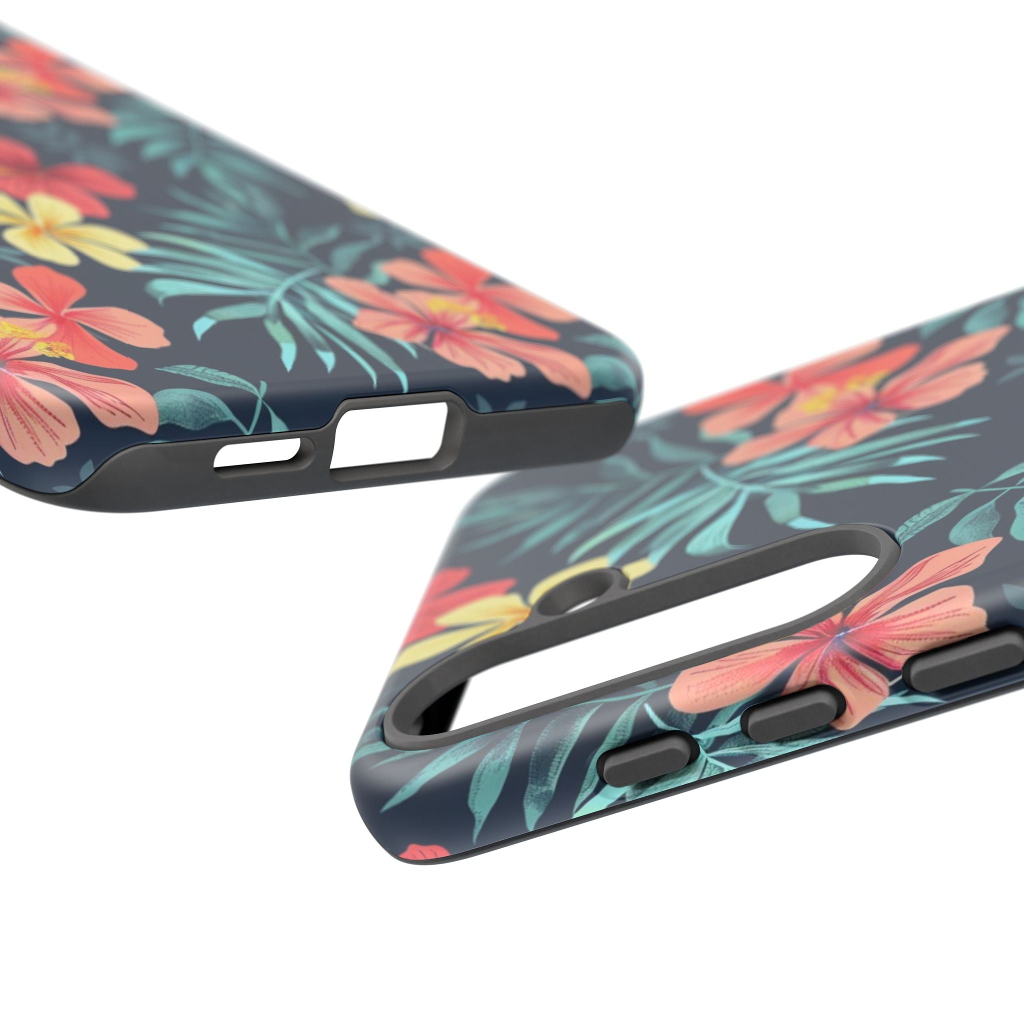 Tropical Hibiscus Navy Case