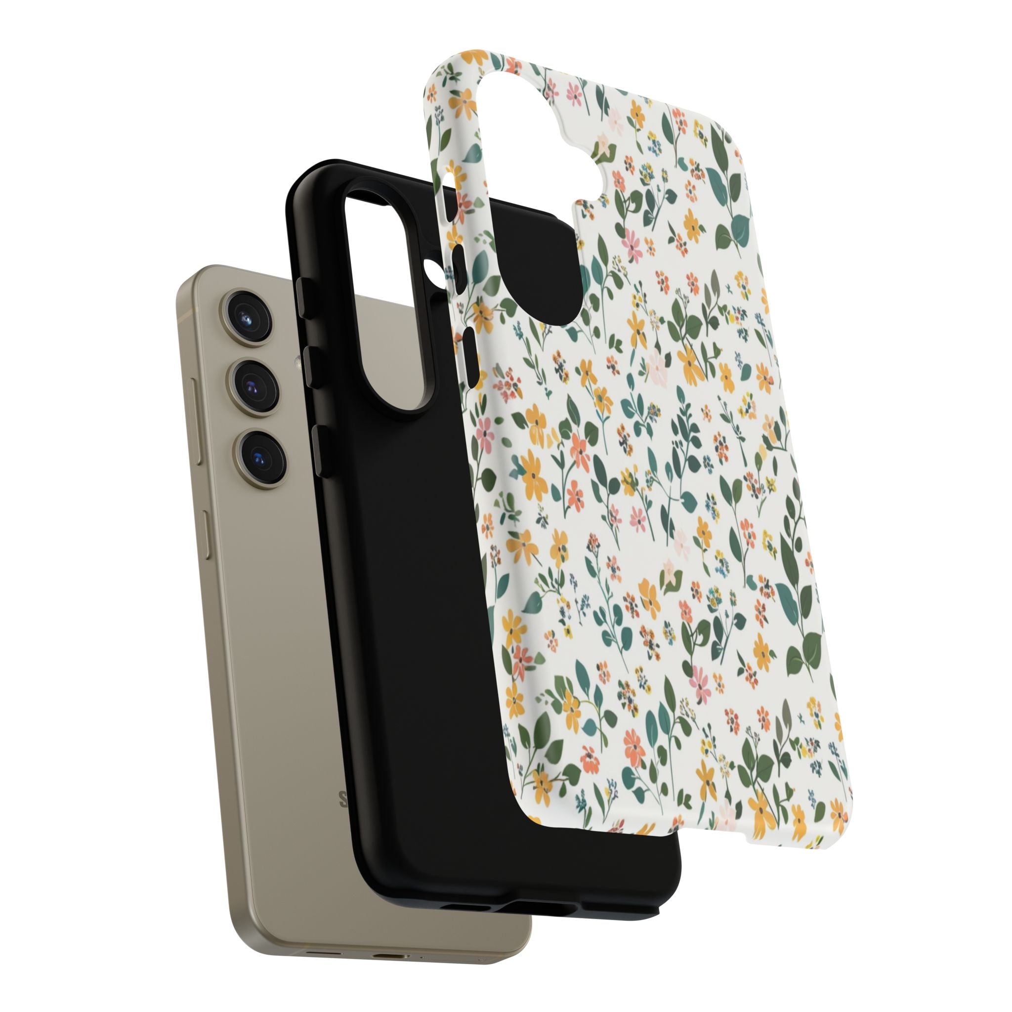 Pastel Leaves and Flowers Case