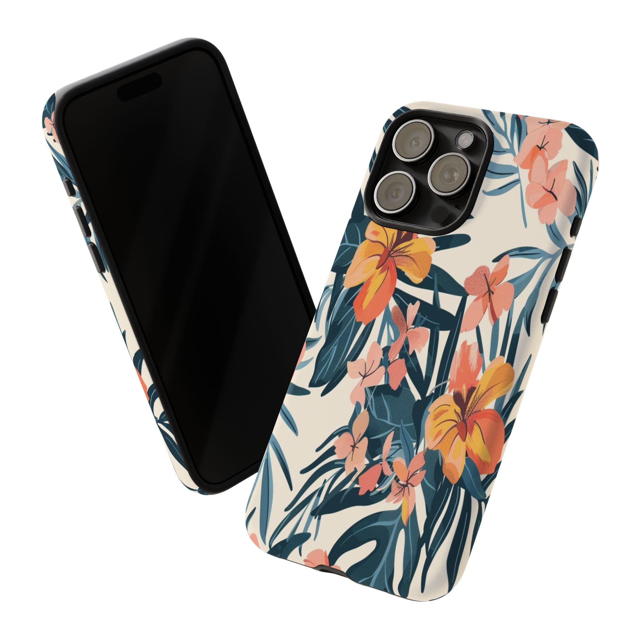 Tropical White and Blue Case