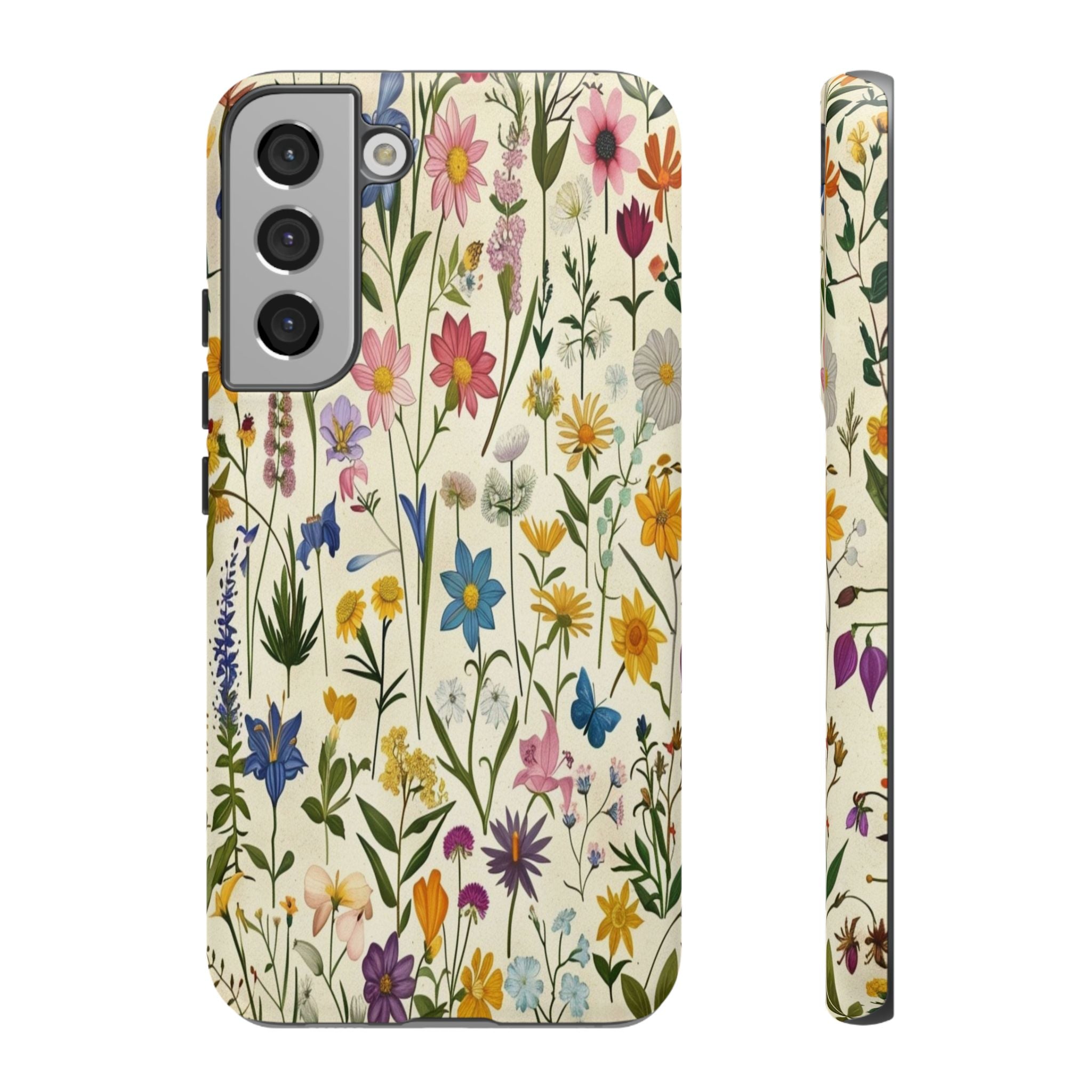 Vibrant Botanical Wildflower Pattern