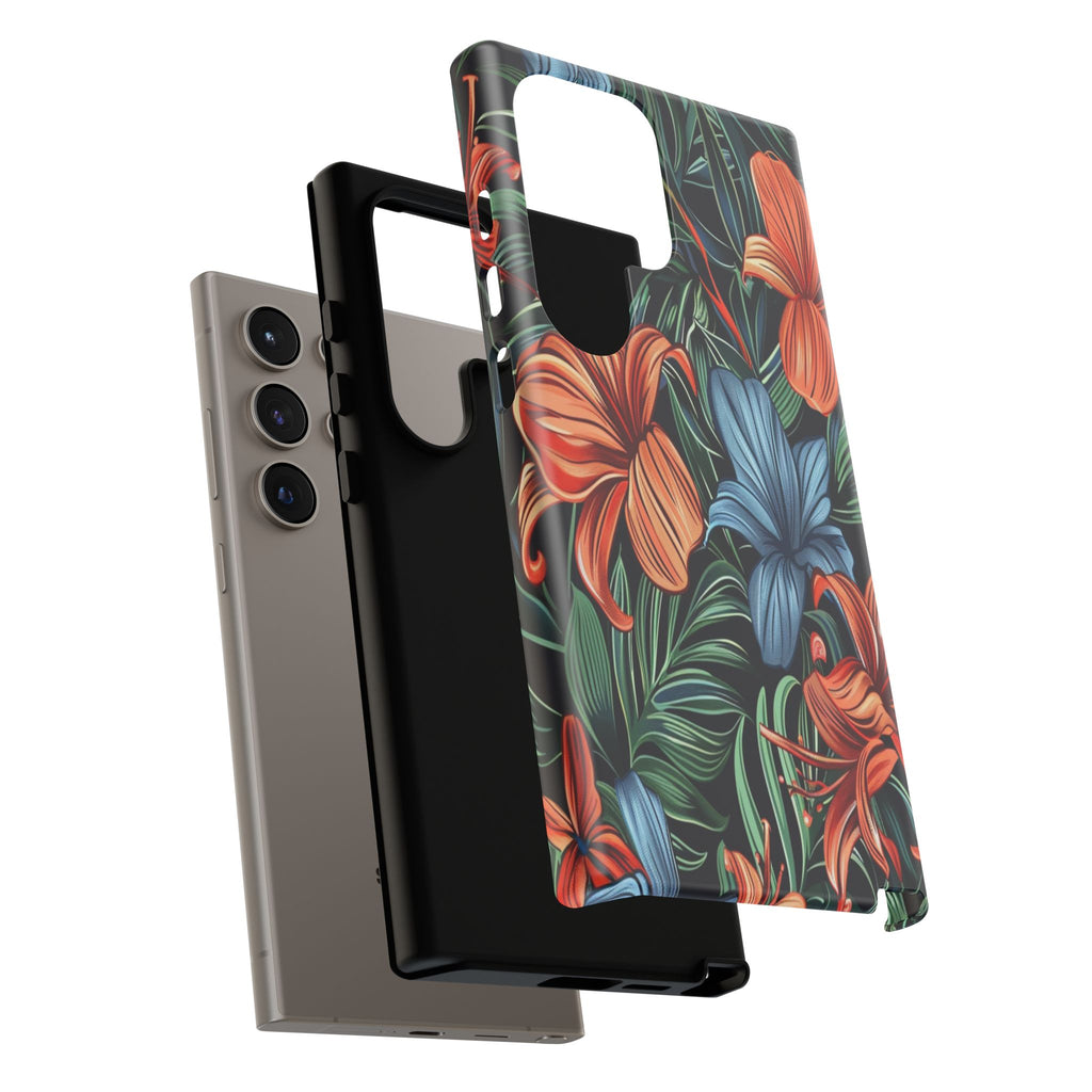 Tropical Red and Blue Case