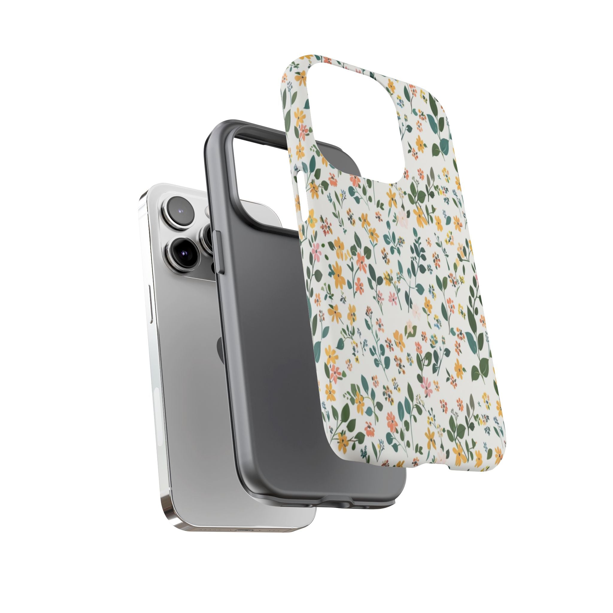 Pastel Leaves and Flowers Case