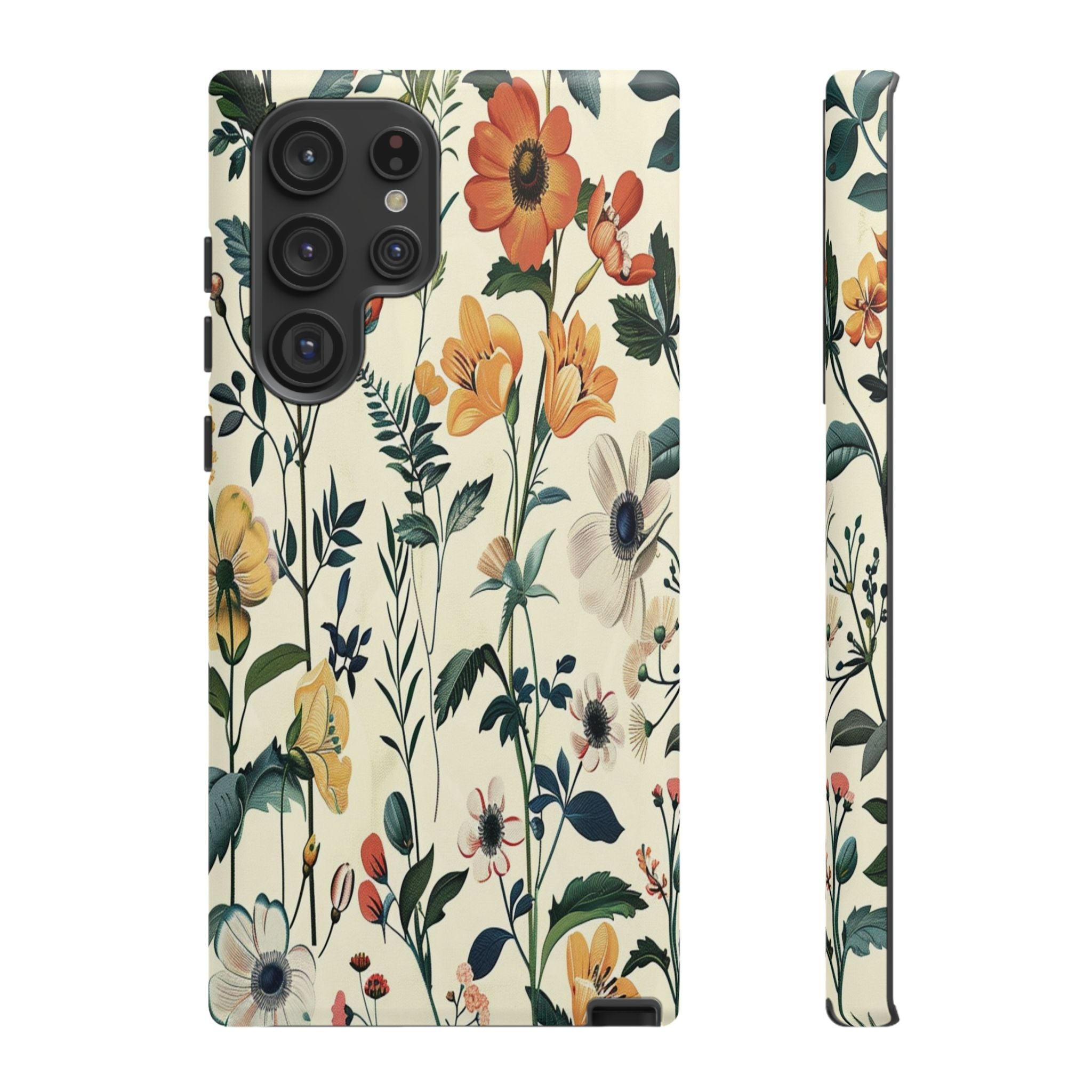 Vintage Botanical Wildflower Seamless Pattern