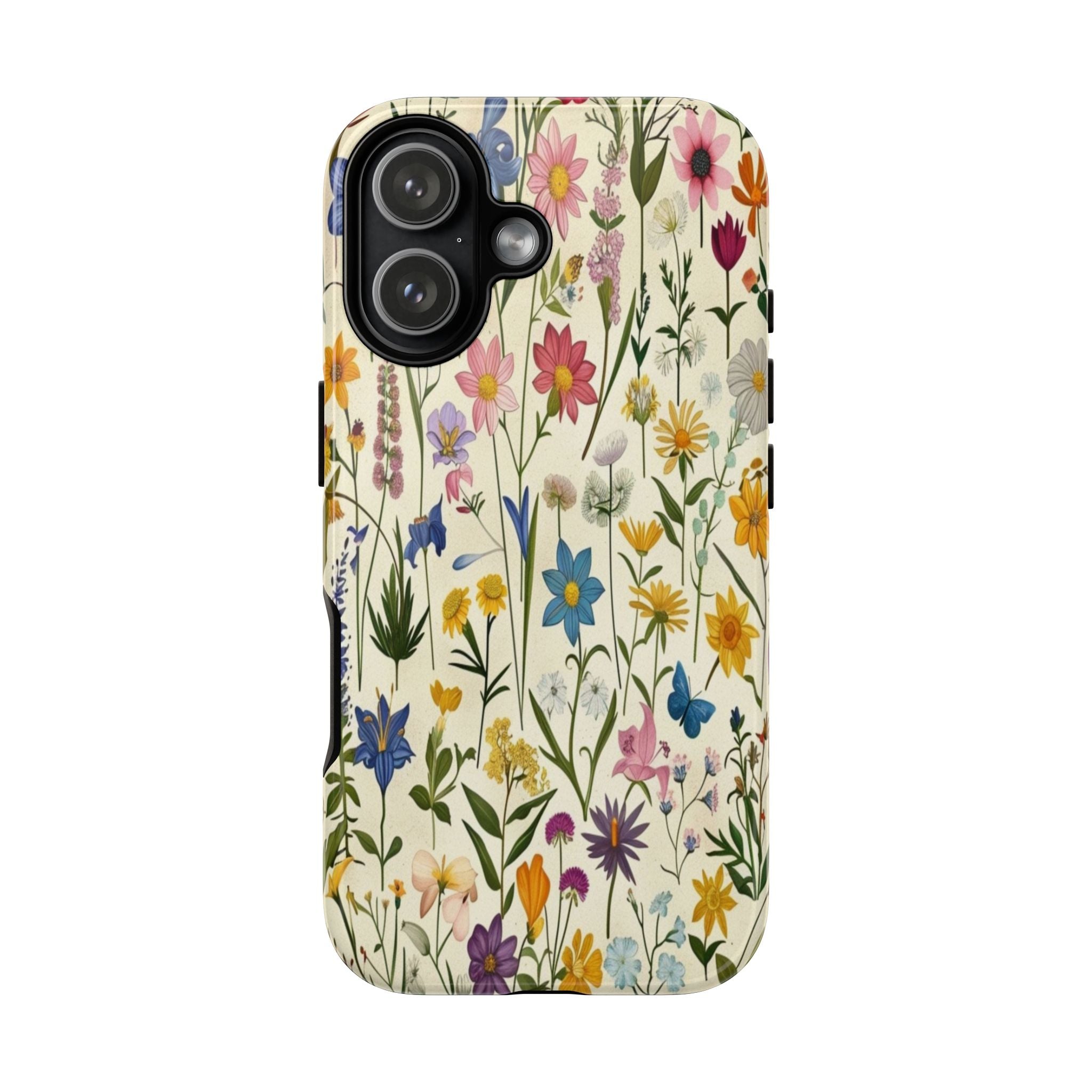 Vibrant Botanical Wildflower Pattern