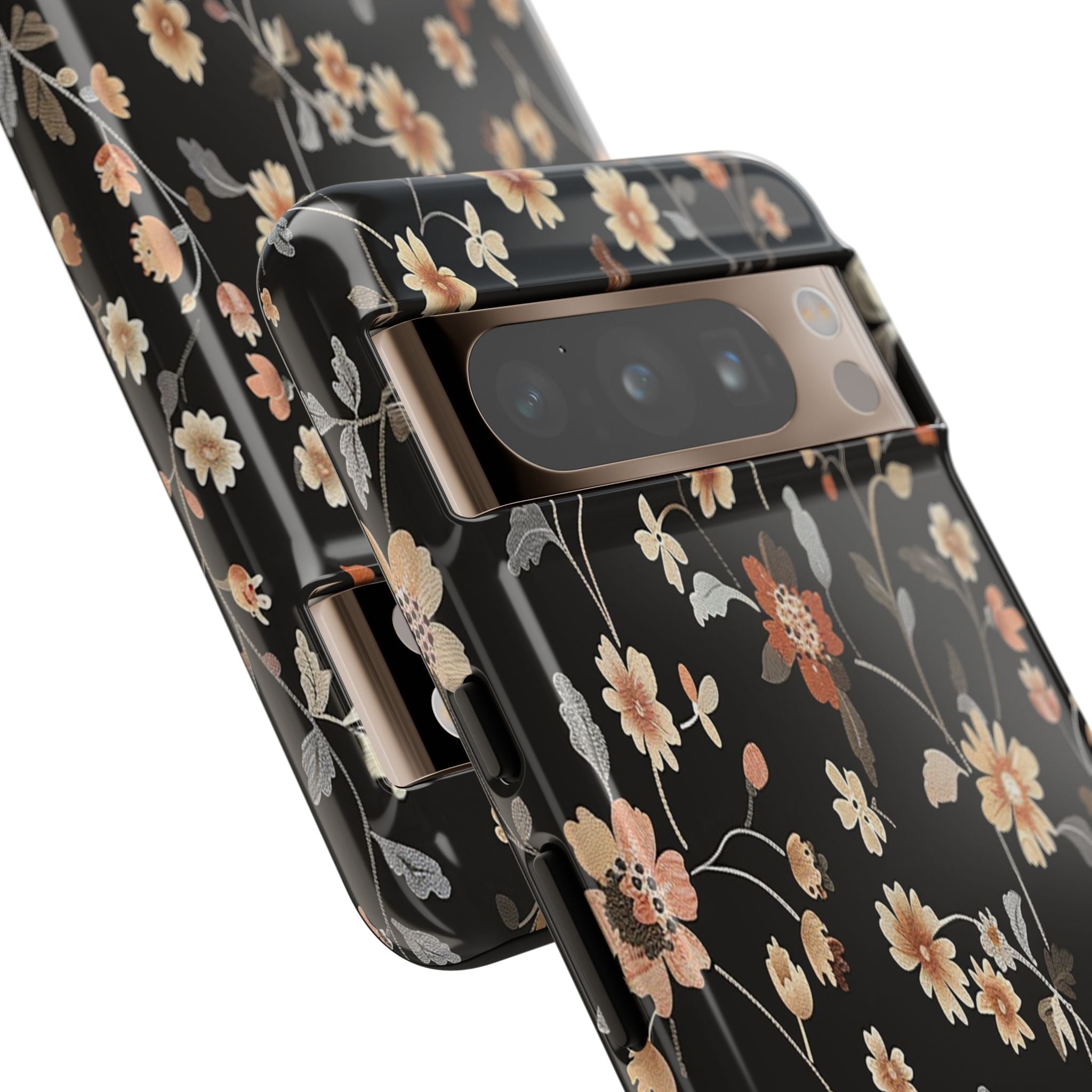Floral Field on Black Case