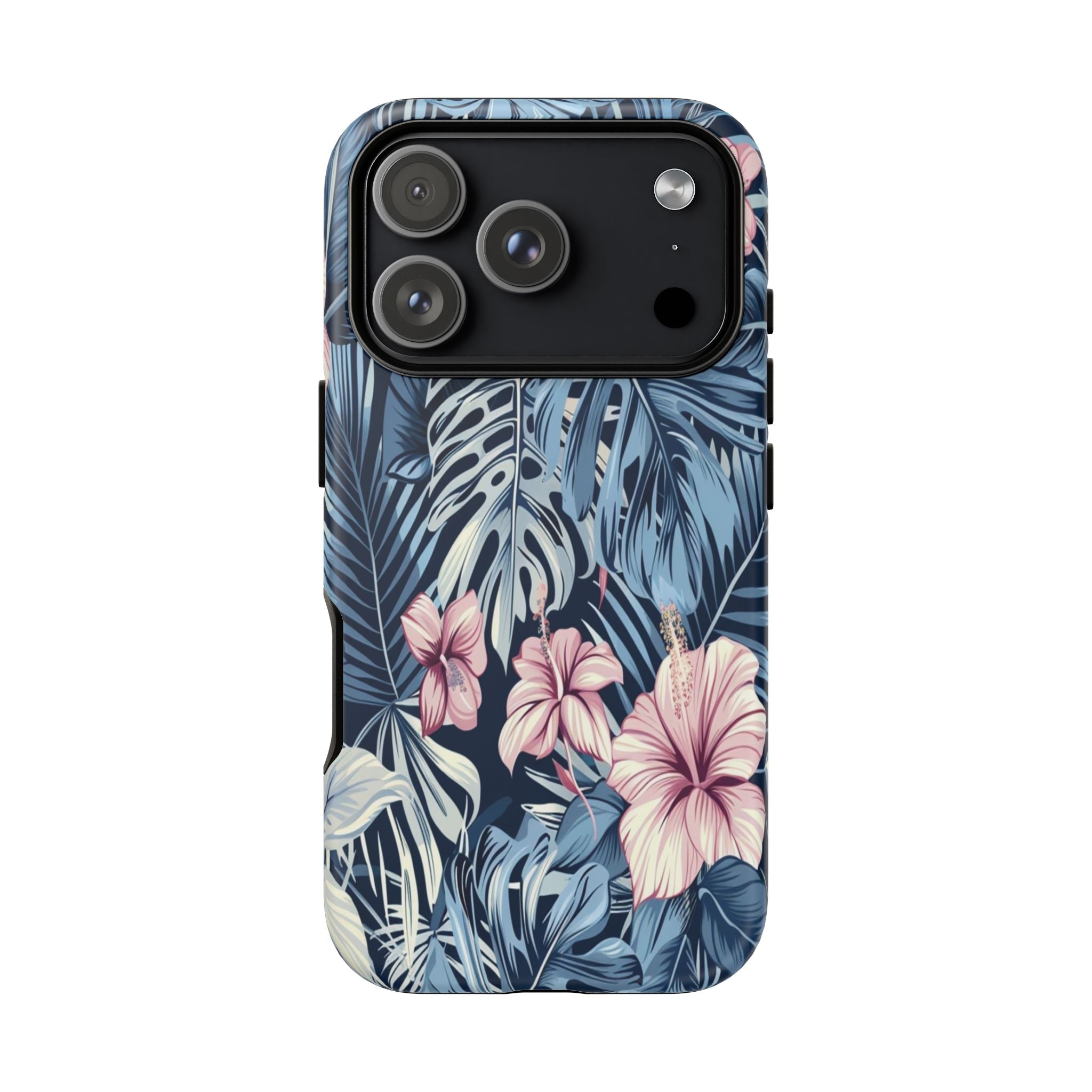 Tropical Hibiscus and Monstera Pattern