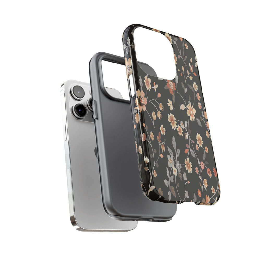 Floral Field on Black Case