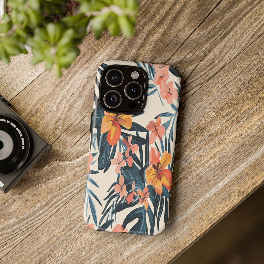 Tropical White and Blue Case
