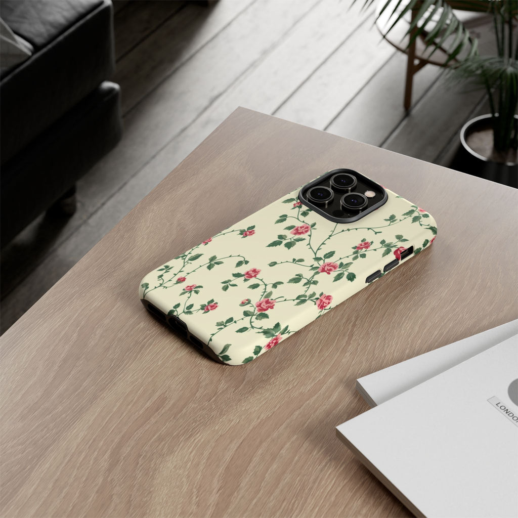 Elegant Pink Victorian Roses Case