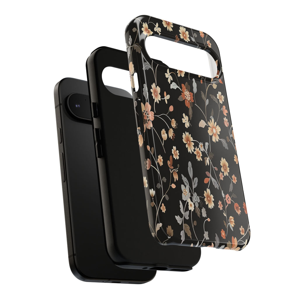 Floral Field on Black Case