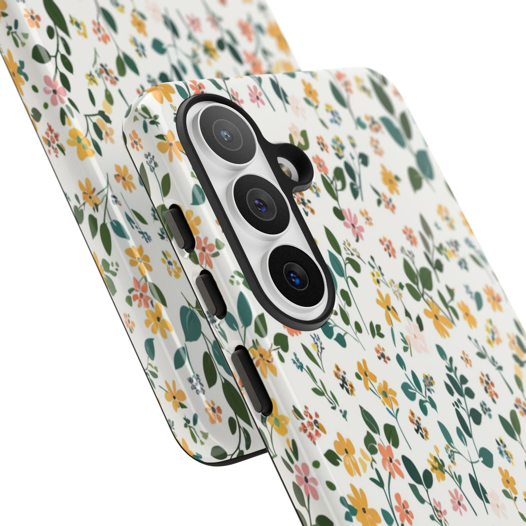 Pastel Leaves and Flowers Case