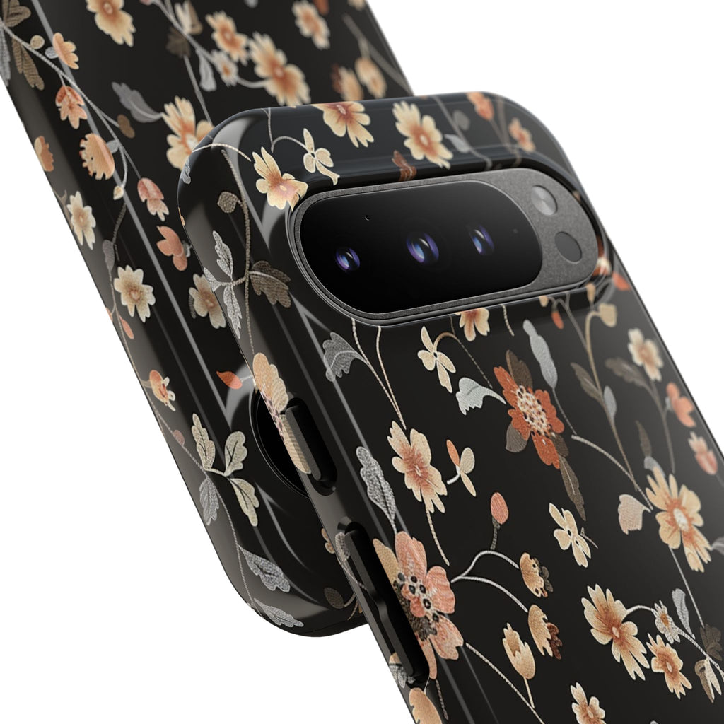 Floral Field on Black Case