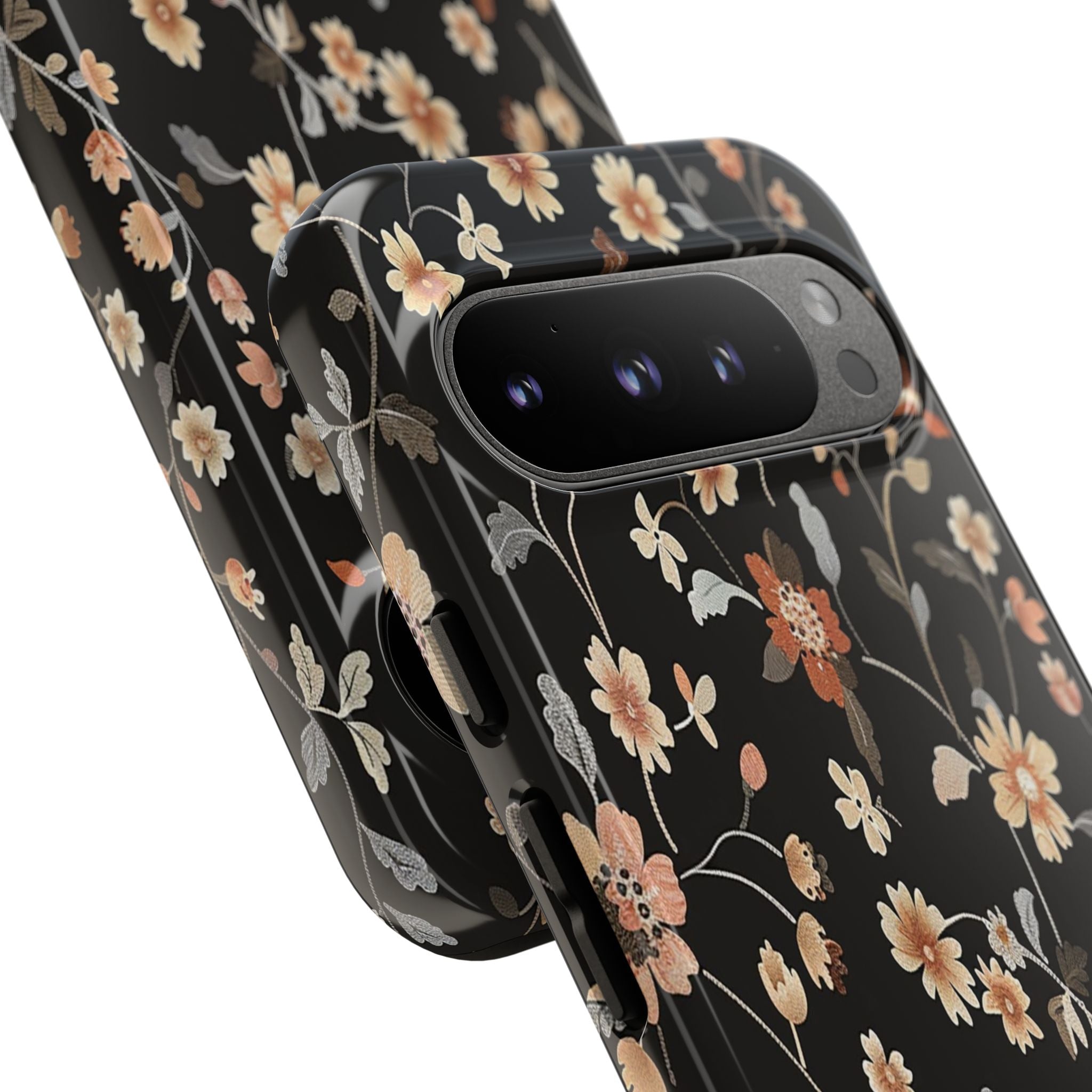 Floral Field on Black Case