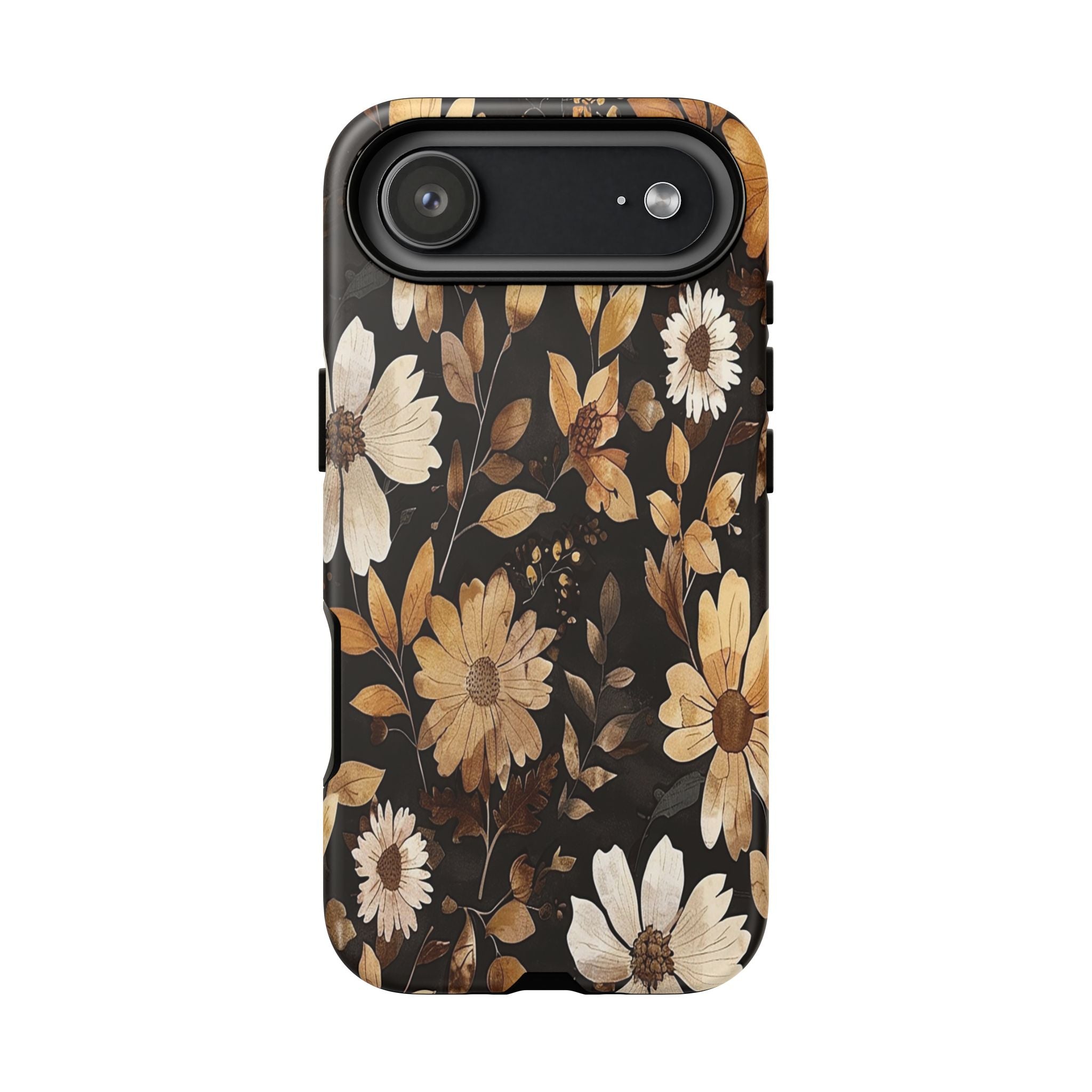 Golden Daisy Botanical on Black