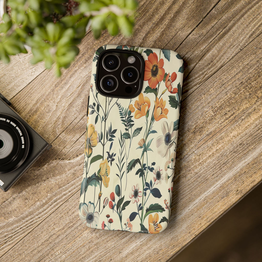 Vintage Botanical Wildflower Seamless Pattern