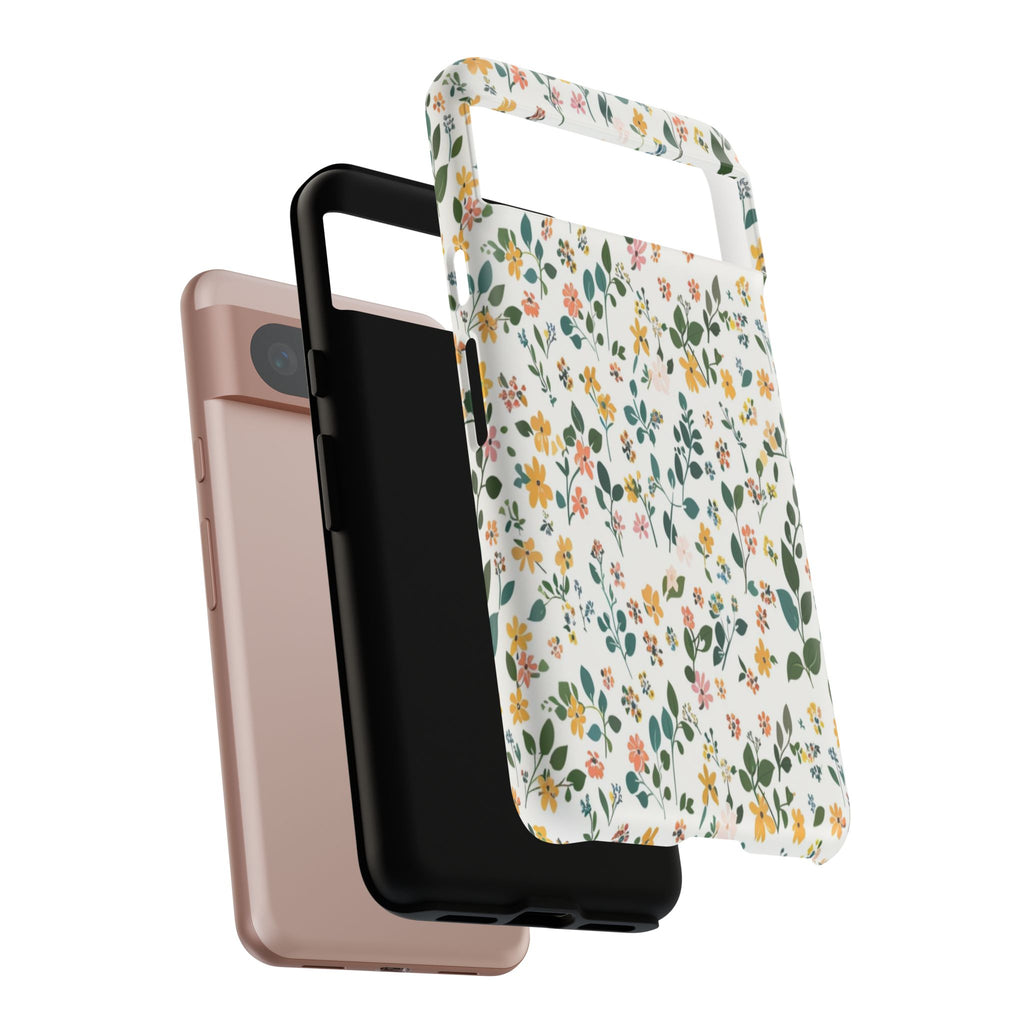 Pastel Leaves and Flowers Case