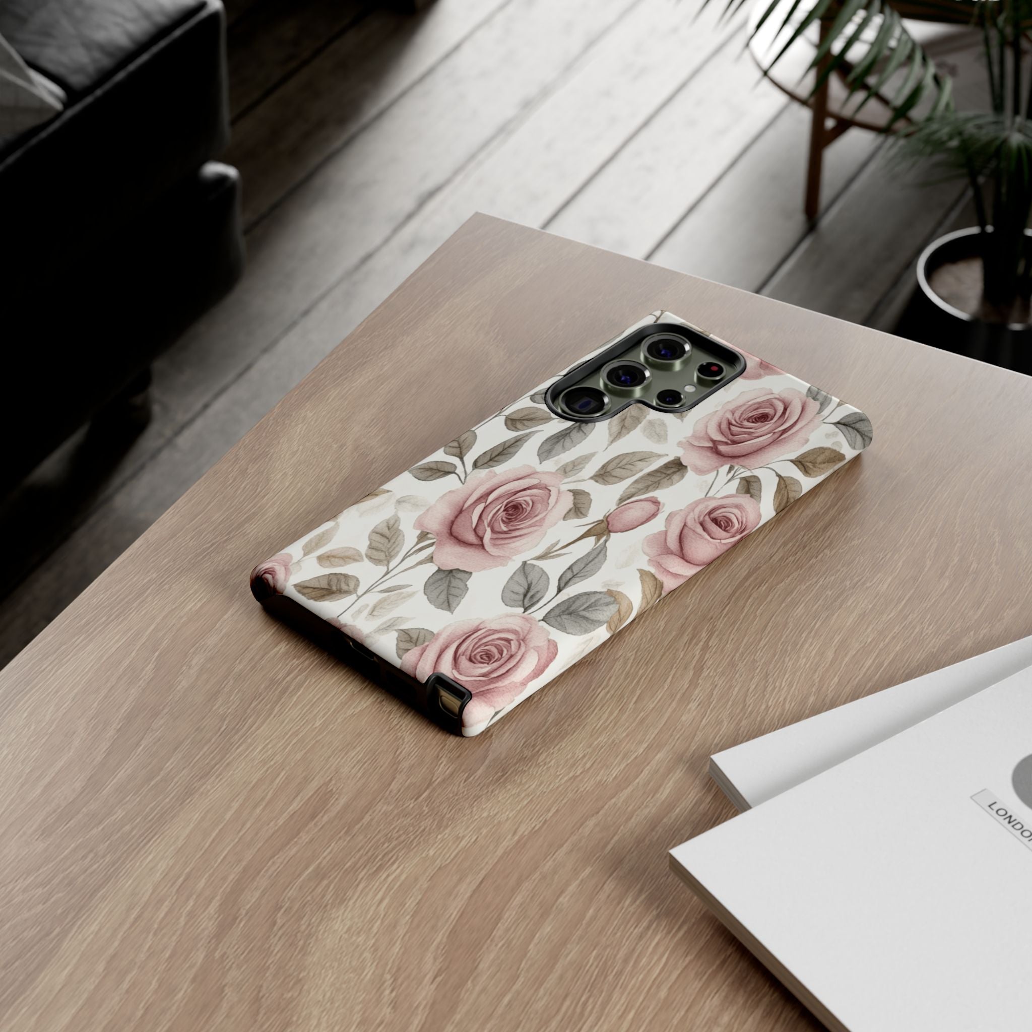 Elegant Watercolor Rose Case