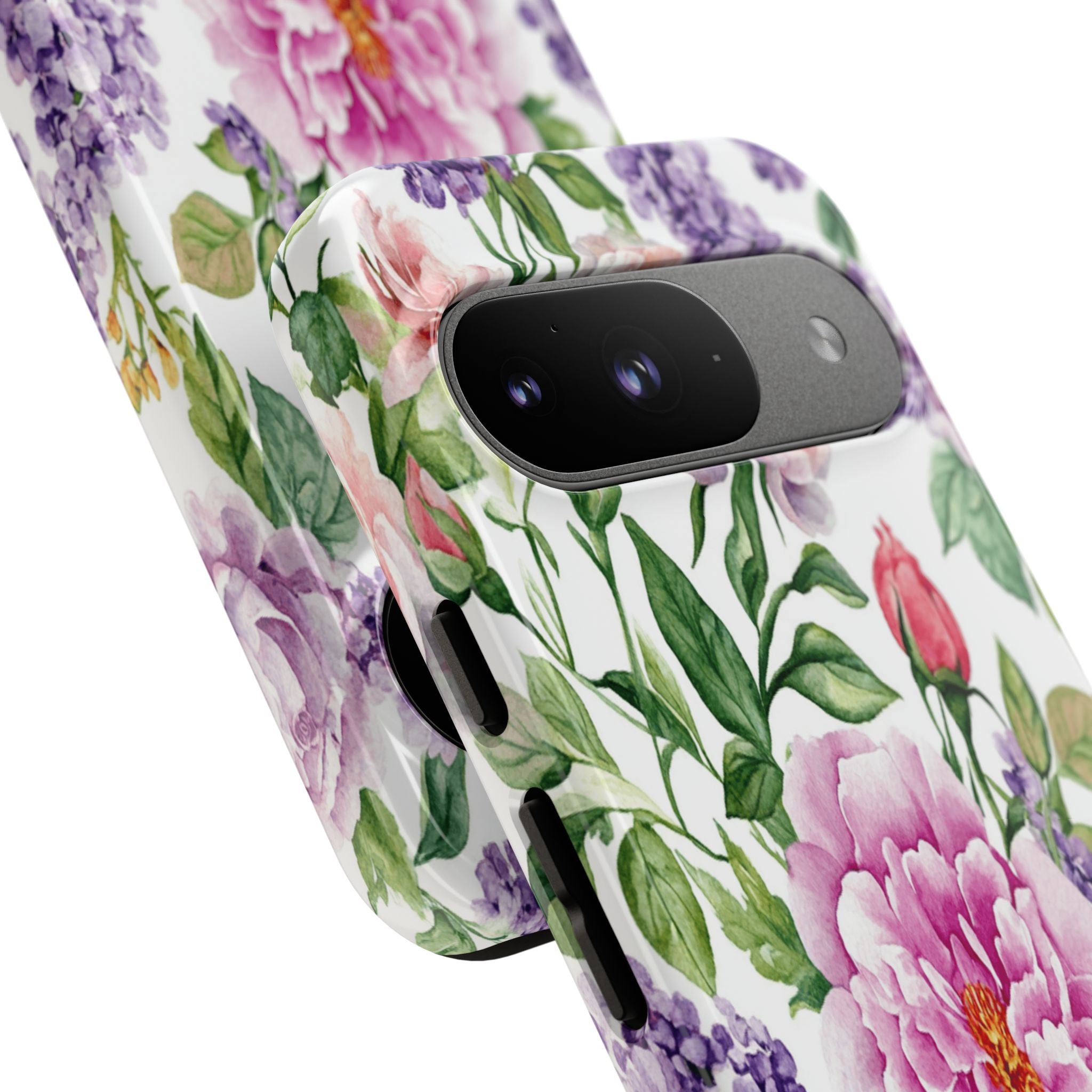 Watercolor Peonies and Lilacs Case