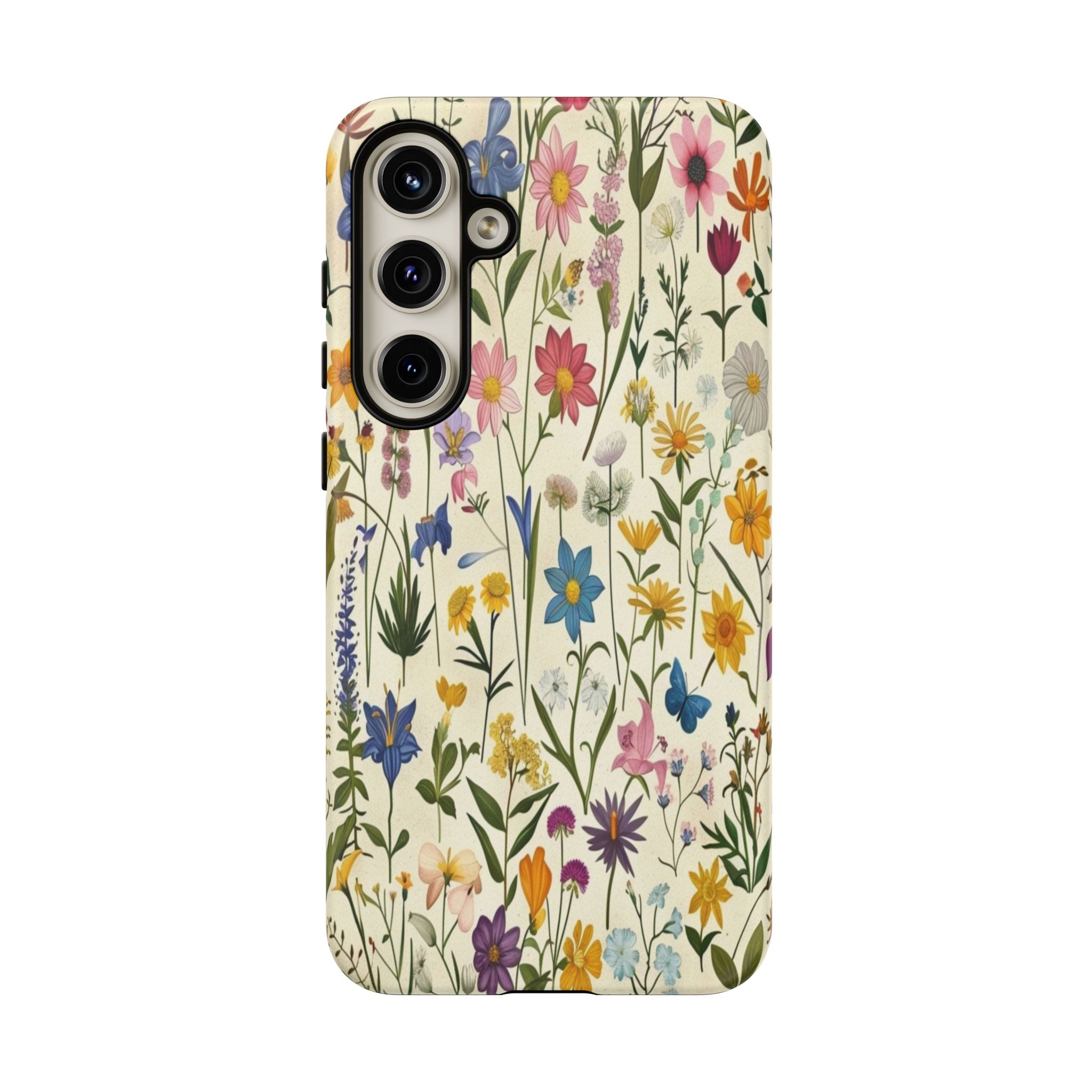 Vibrant Botanical Wildflower Pattern