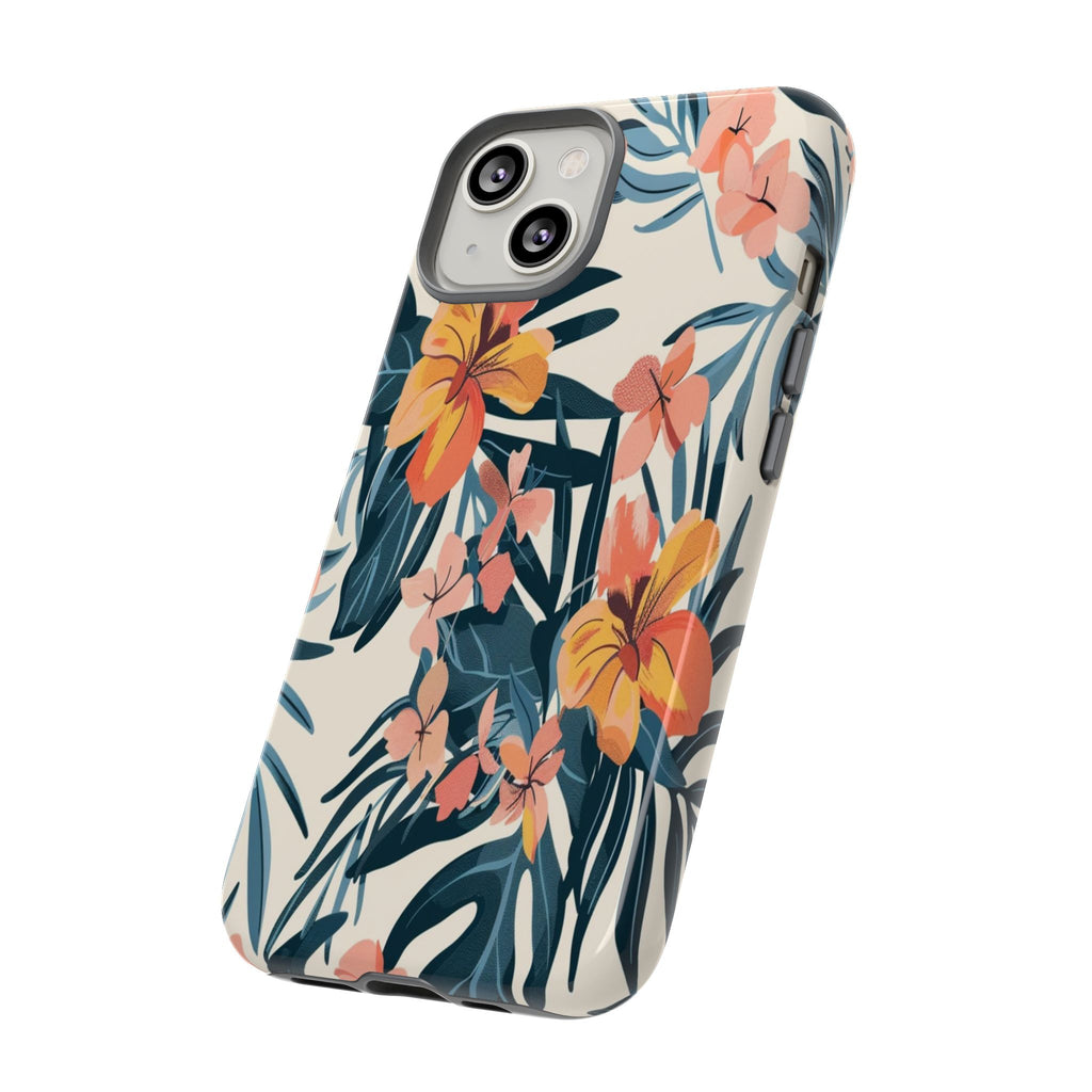 Tropical White and Blue Case