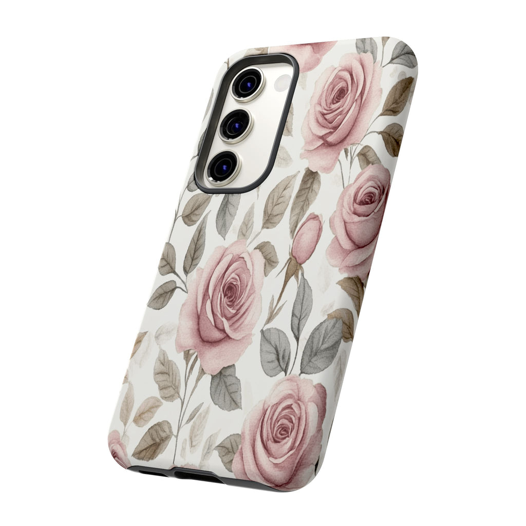 Elegant Watercolor Rose Case