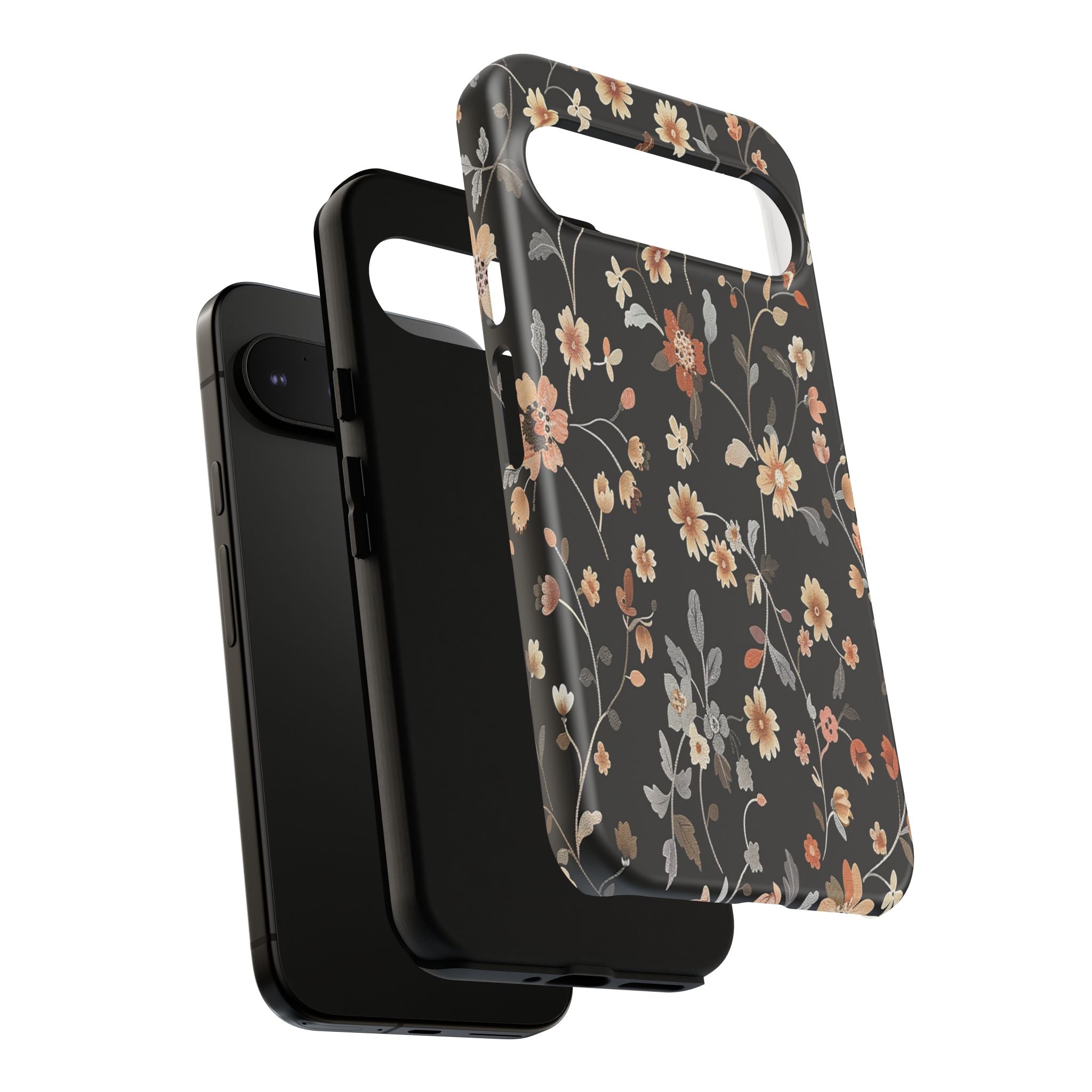 Floral Field on Black Case