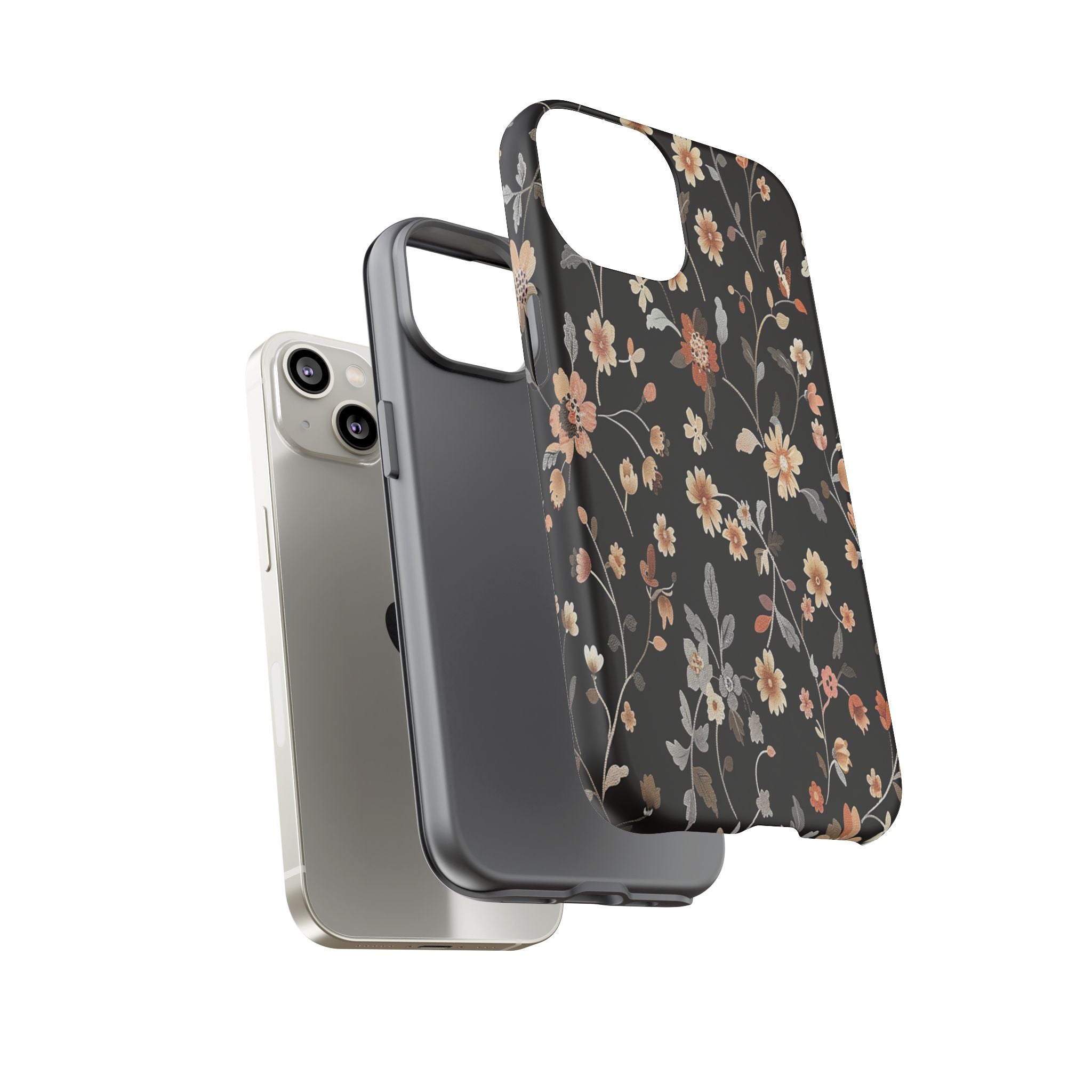Floral Field on Black Case