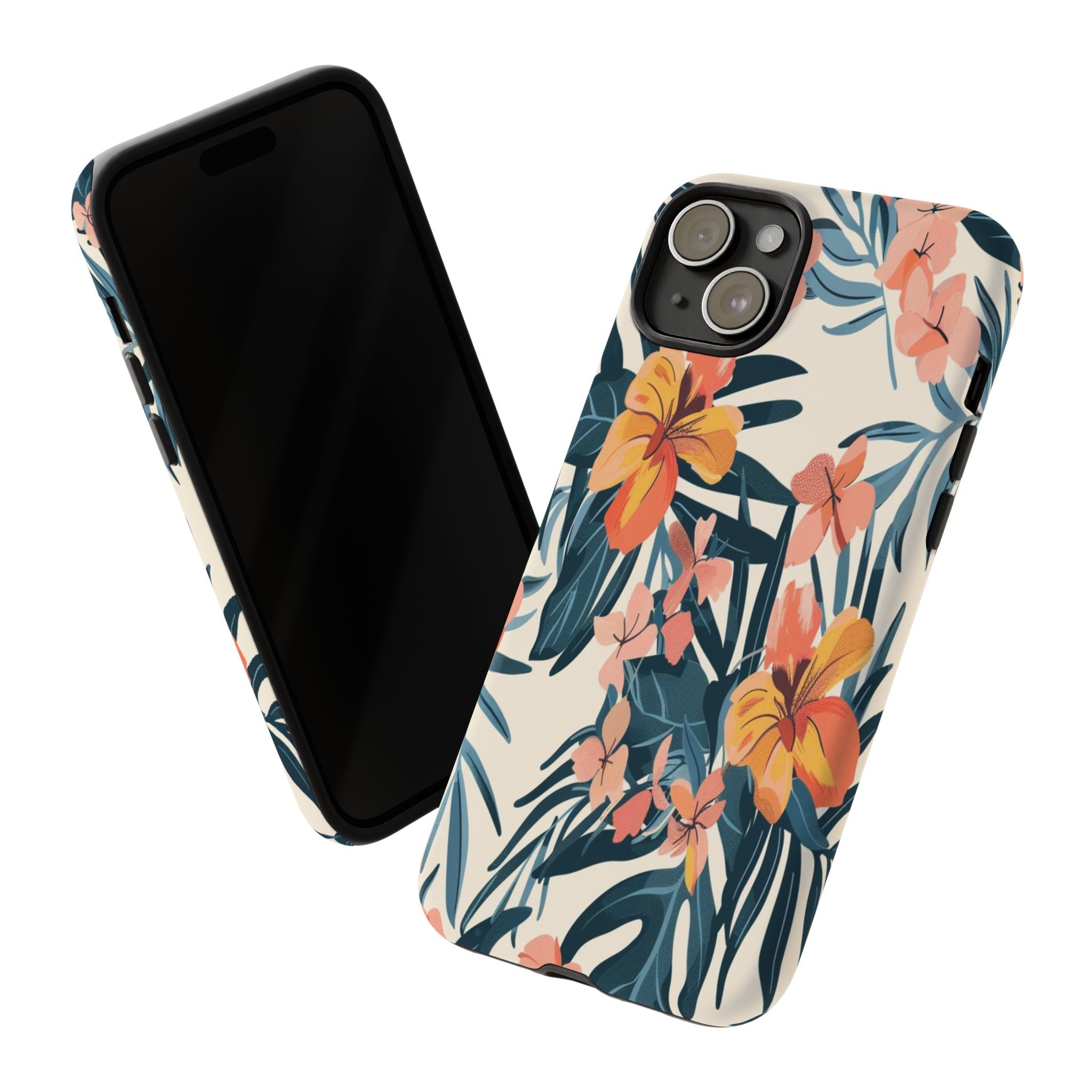 Tropical White and Blue Case