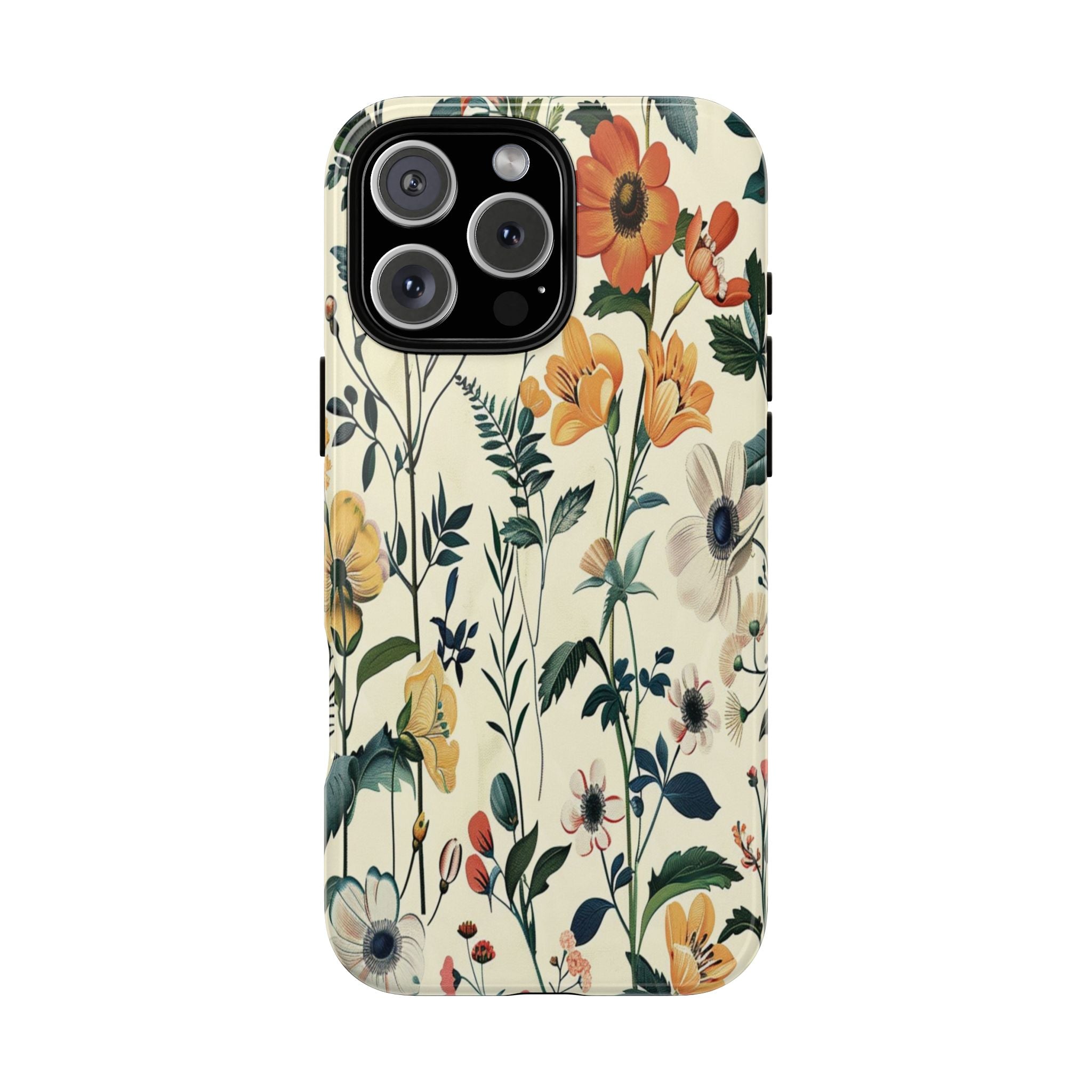 Vintage Botanical Wildflower Seamless Pattern