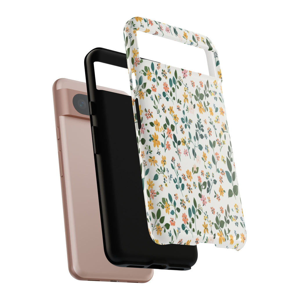 Pastel Leaves and Flowers Case