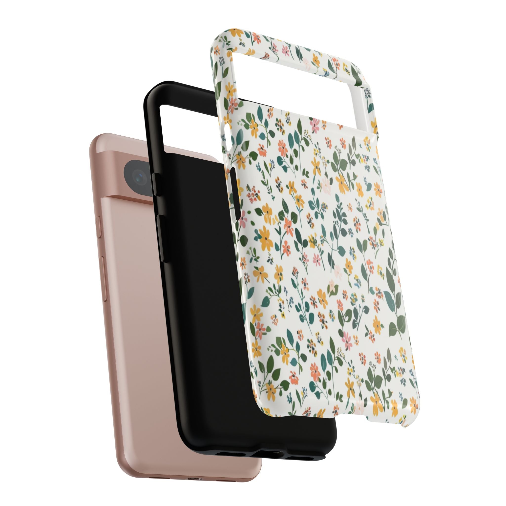 Pastel Leaves and Flowers Case
