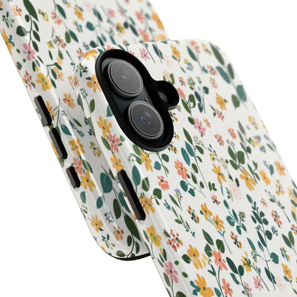 Pastel Leaves and Flowers Case