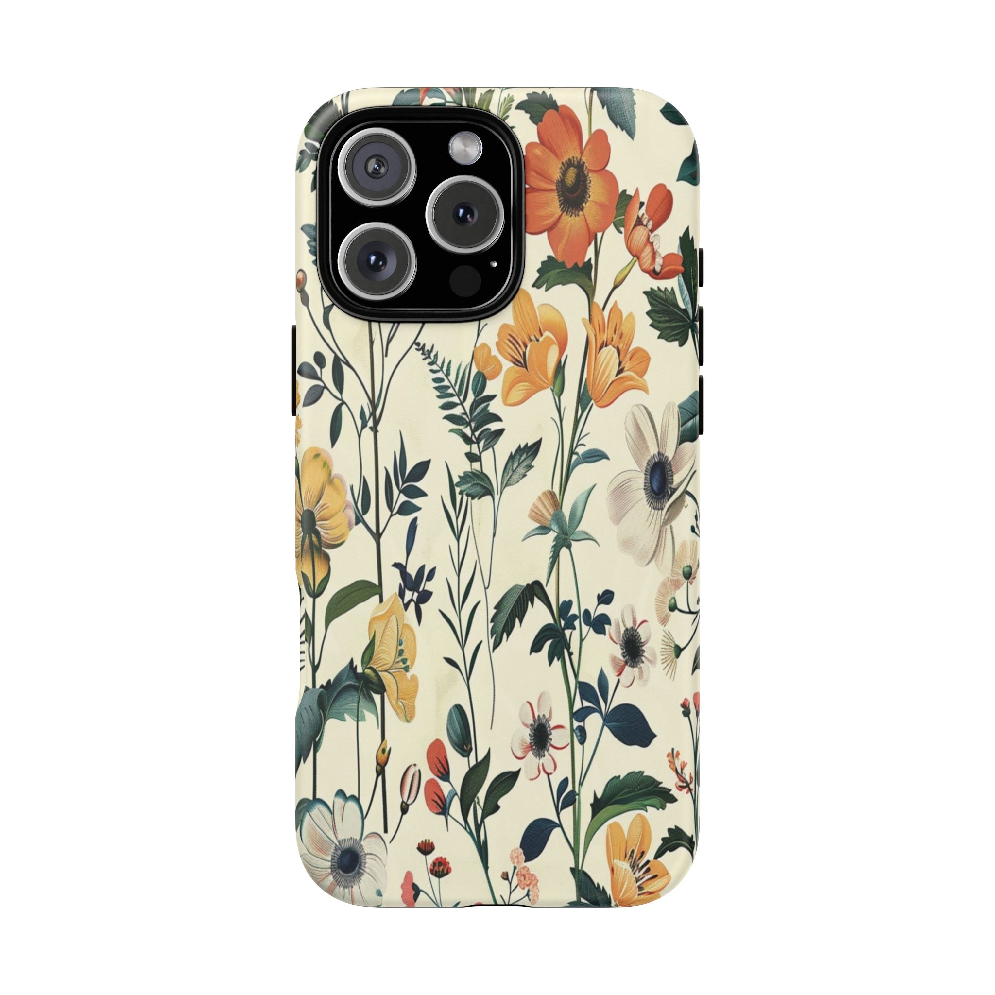 Vintage Botanical Wildflower Seamless Pattern