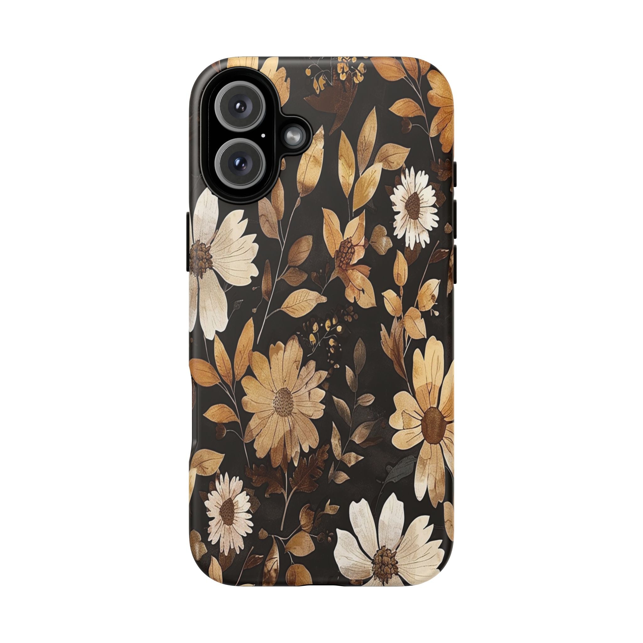 Golden Daisy Botanical on Black