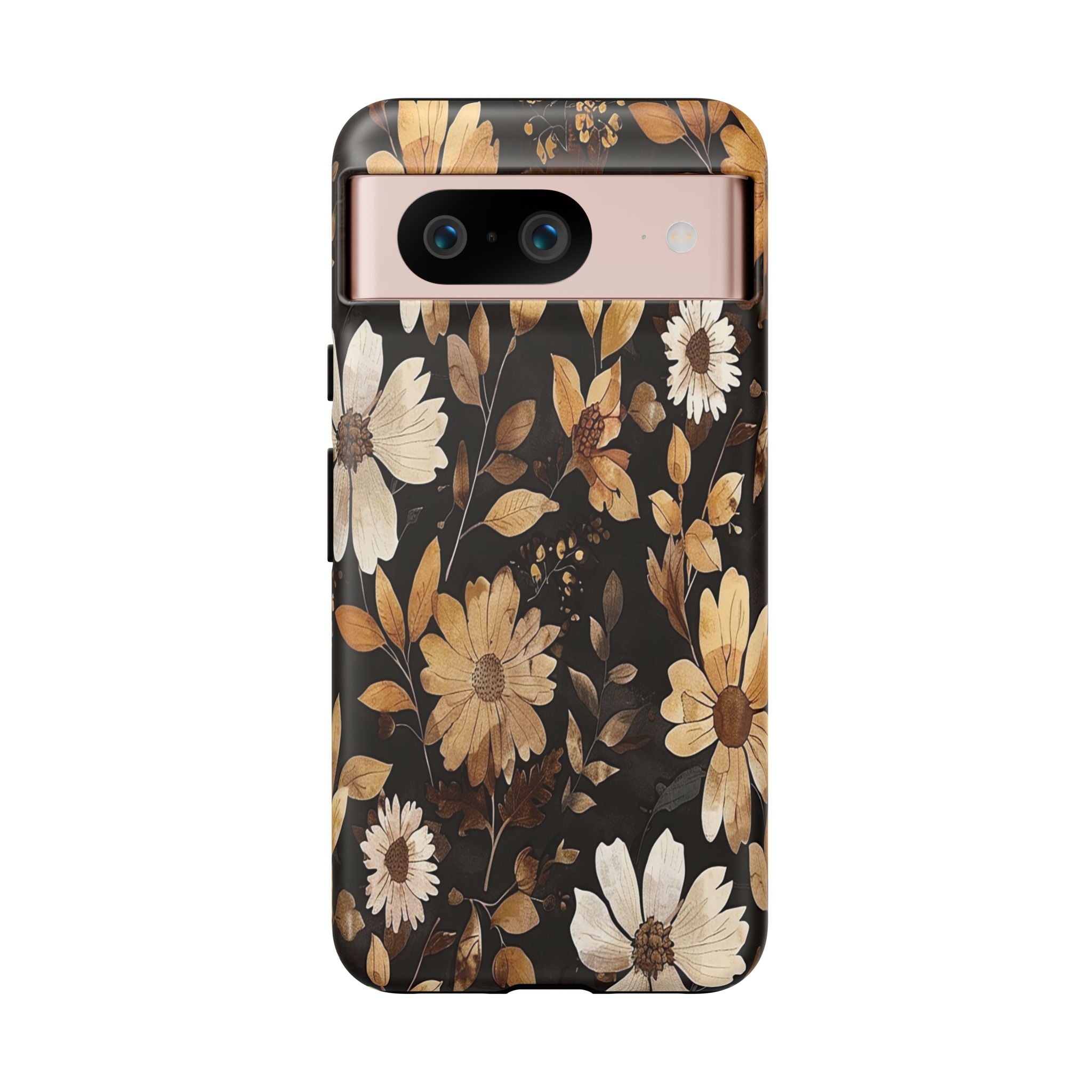 Golden Daisy Botanical on Black