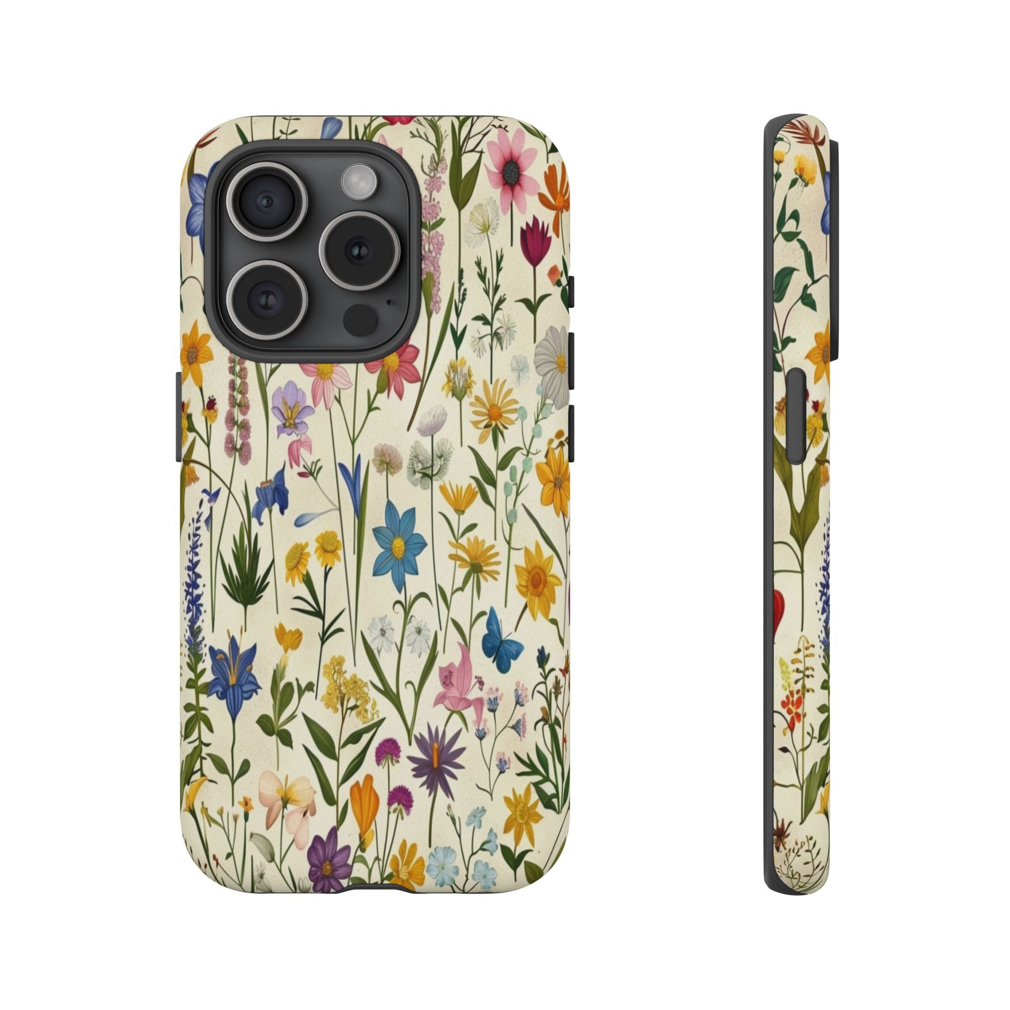 Vibrant Botanical Wildflower Pattern
