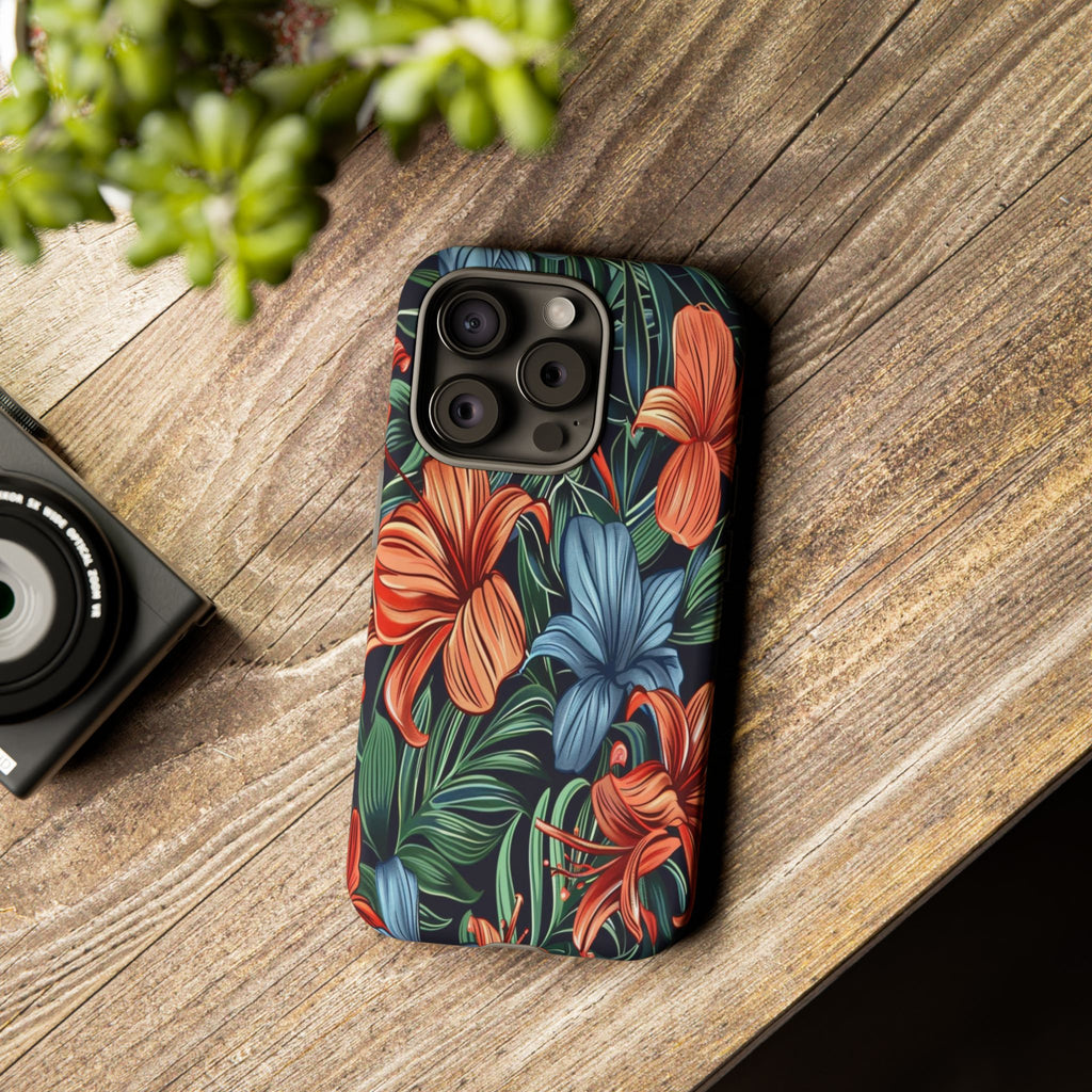 Tropical Red and Blue Case