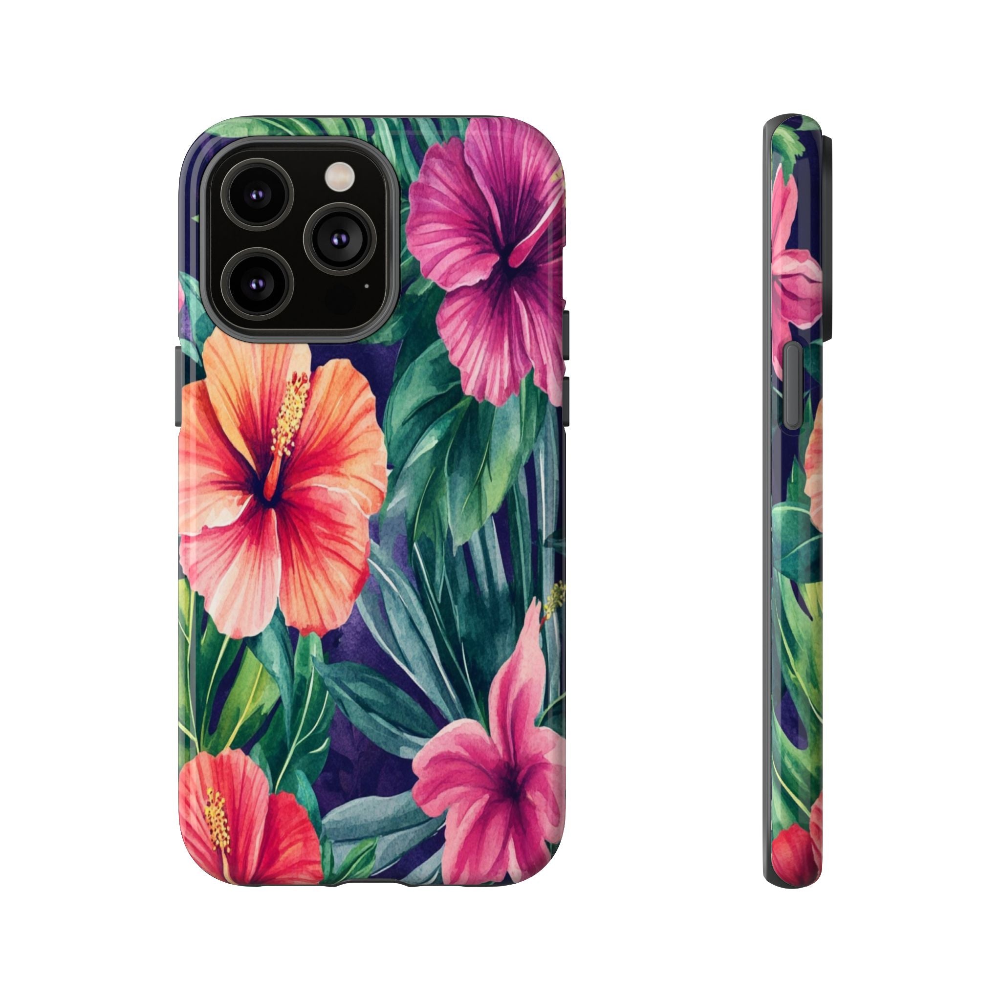 Navy Floral Watercolor