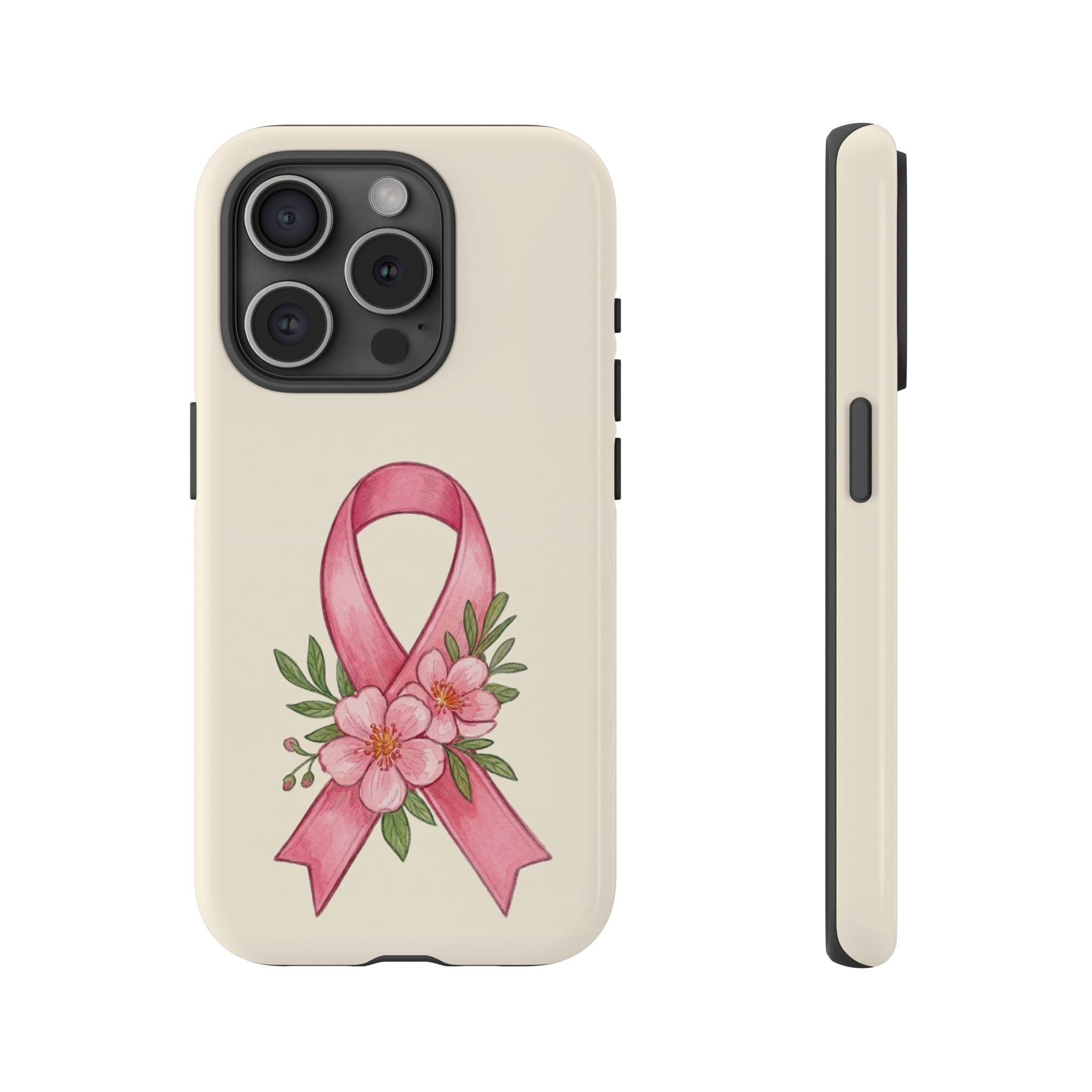 Floral Breast Cancer Awareness Case
