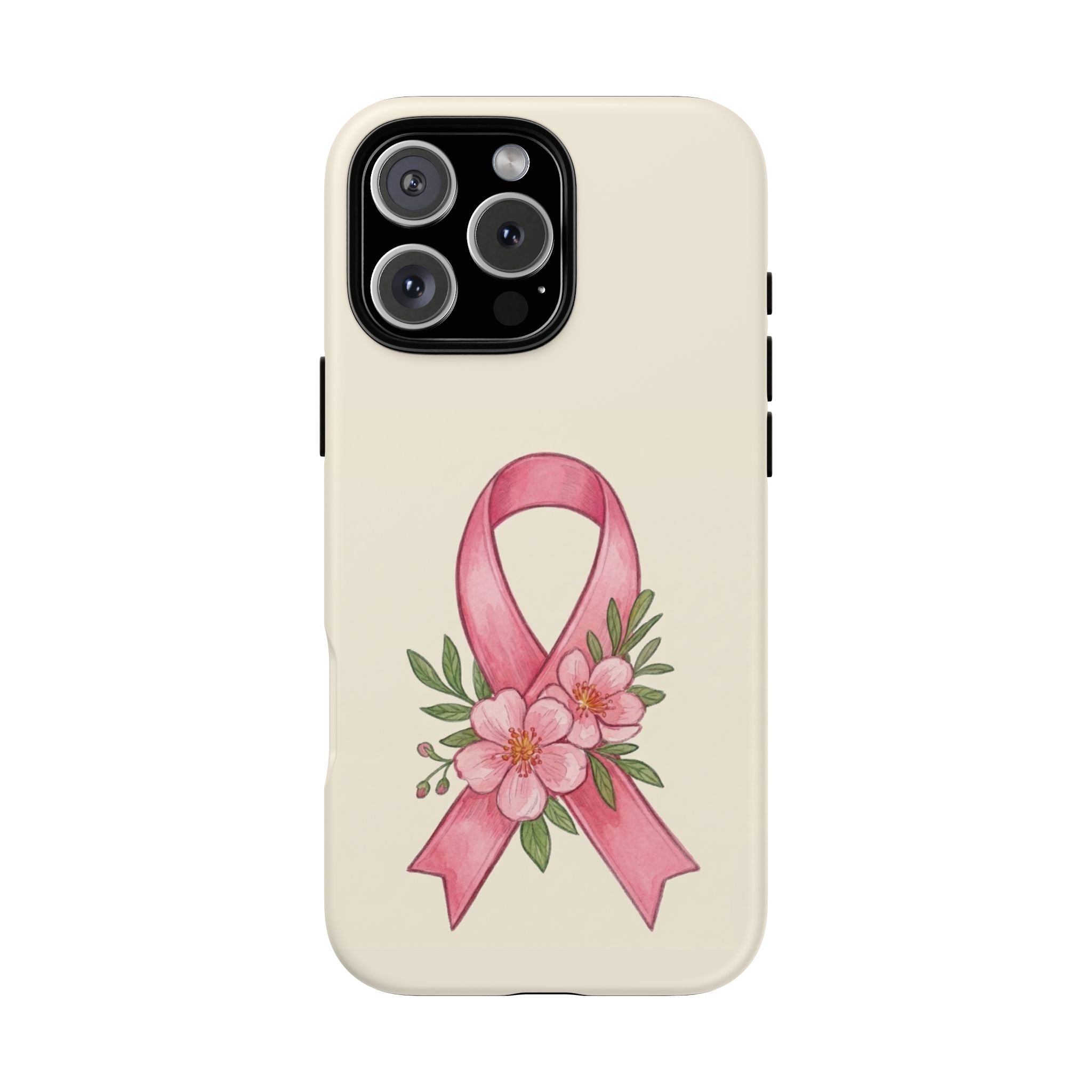 Floral Breast Cancer Awareness Case